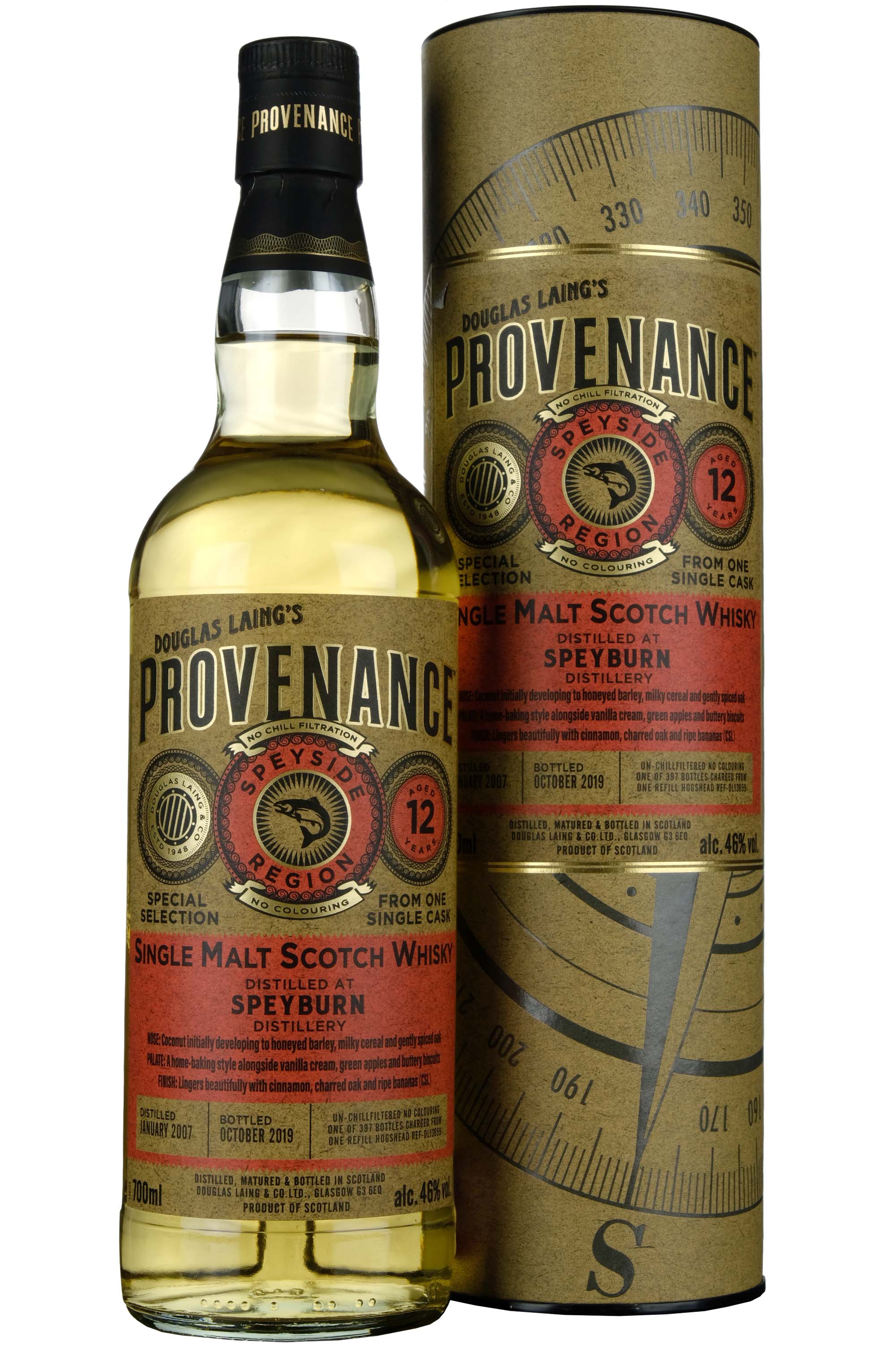 Speyburn 2007-2019 | 12 Year Old Douglas Laing Provenance Single Cask DL13659
