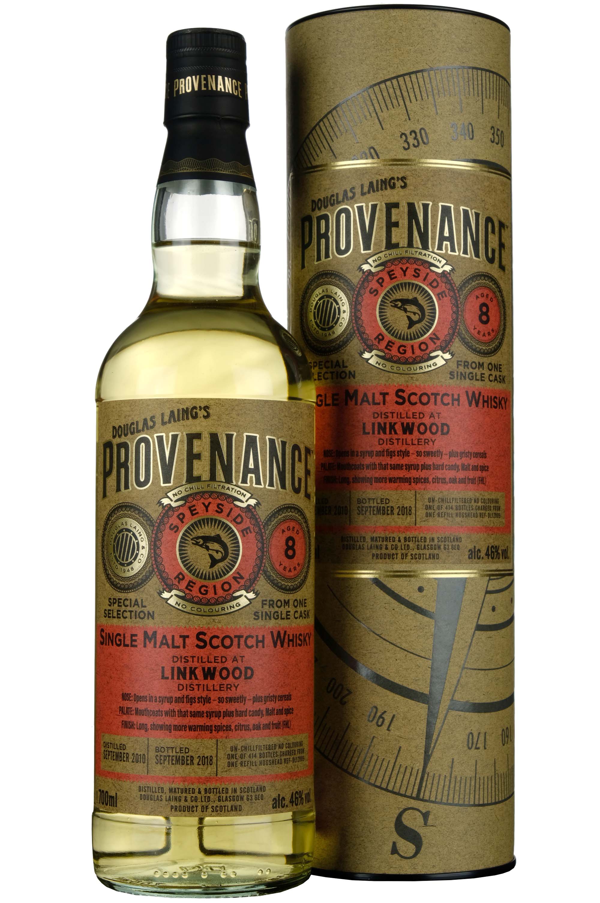 Linkwood 2010-2018 | 8 Year Old Douglas Laing Provenance Single Cask DL12809