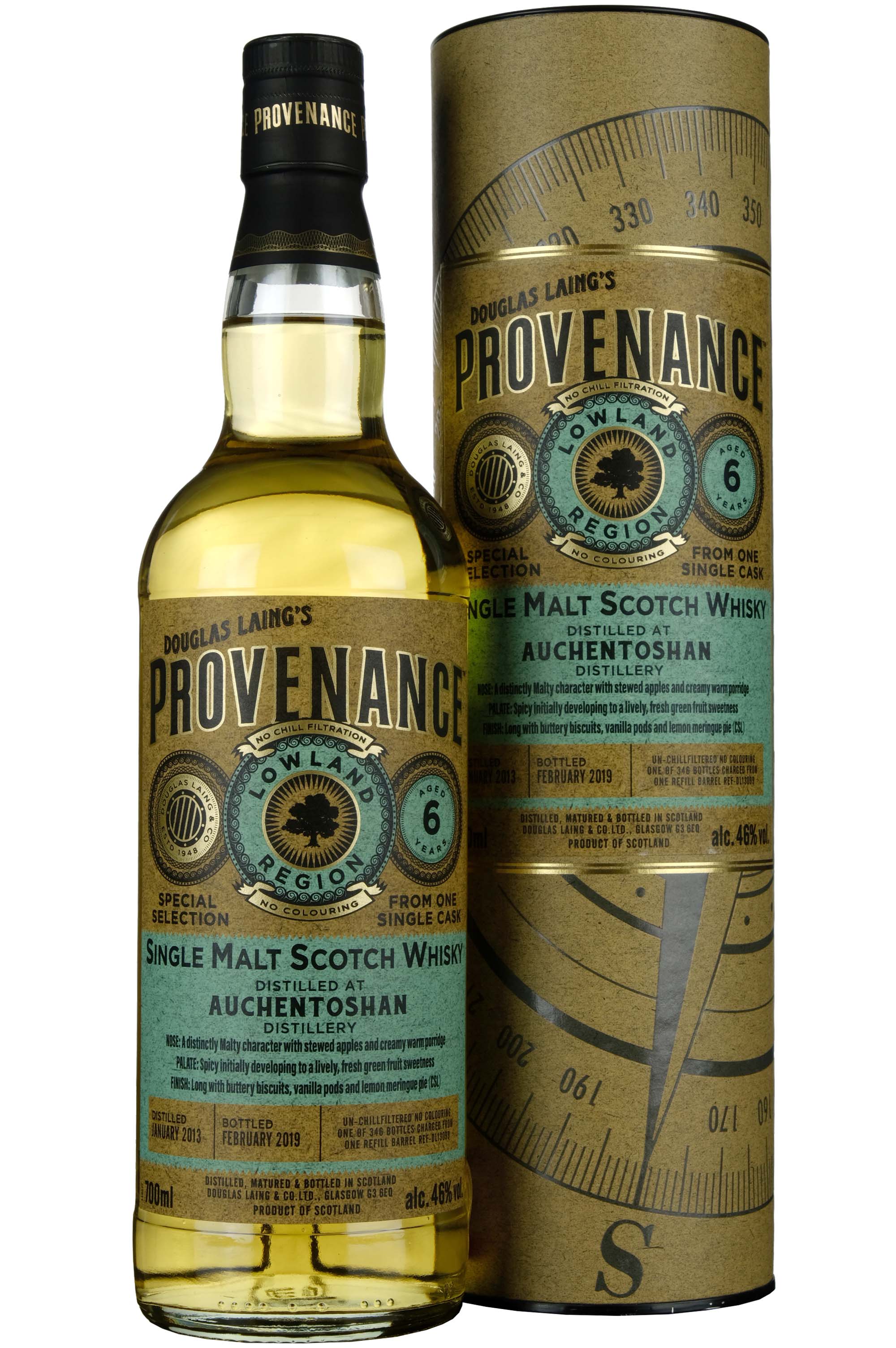 Auchentoshan 2013-2019 | 6 Year Old Douglas Laing Provenance Single Cask DL13099