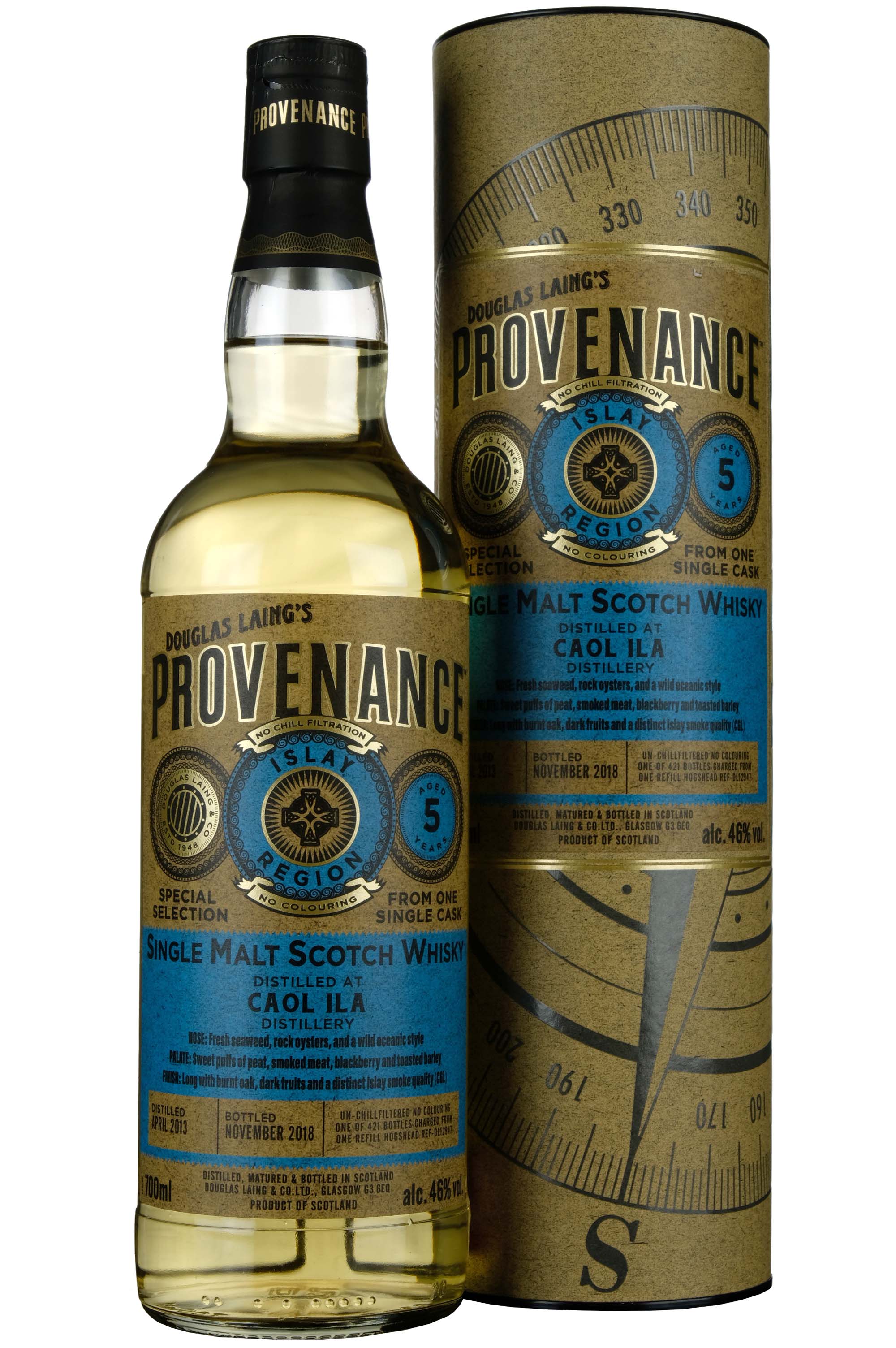 Caol Ila 2013-2018 | 5 Year Old Douglas Laing Provenance Single Cask DL12947
