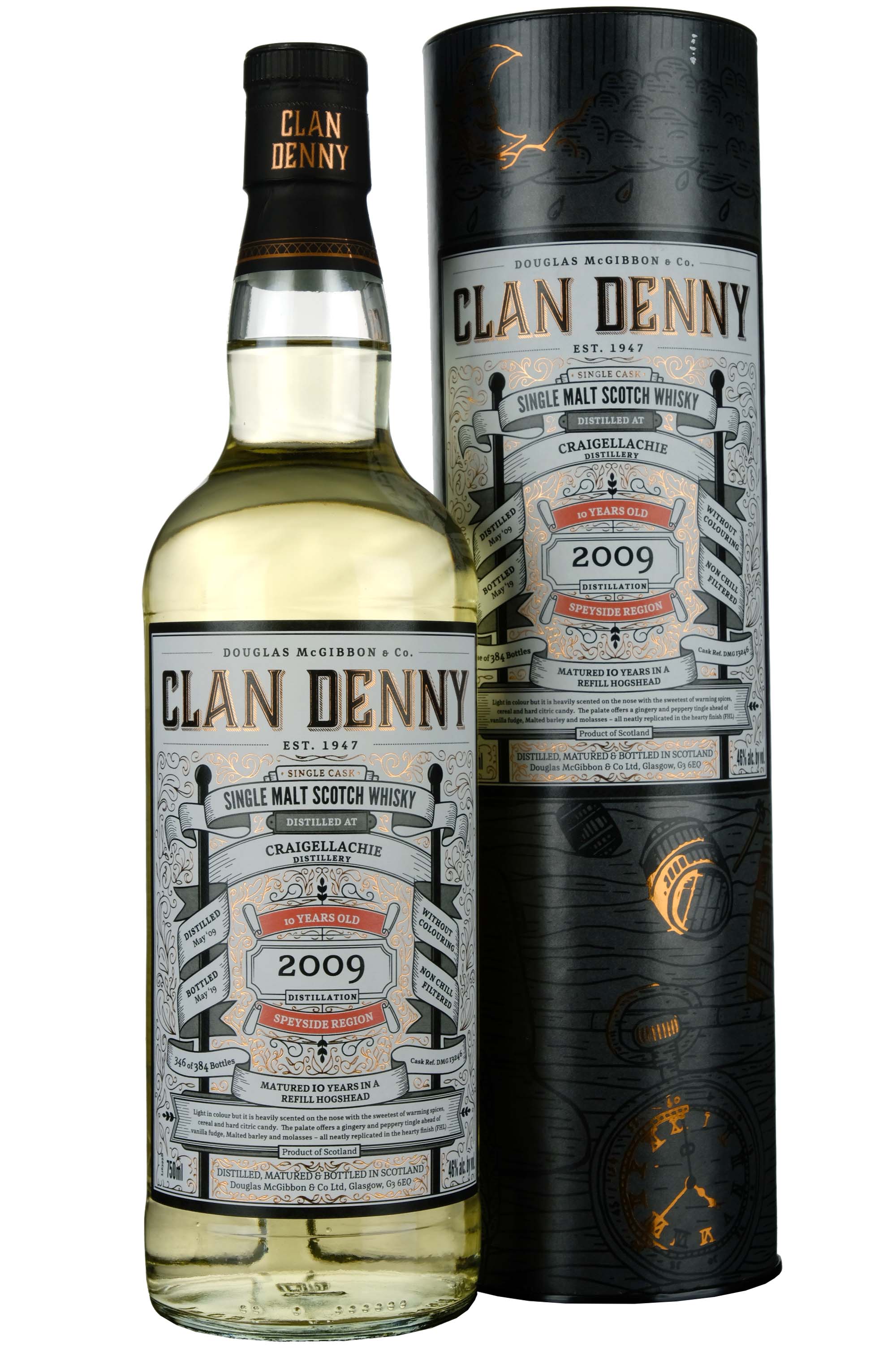 Craigellachie 2009-2019 | 10 Year Old Douglas Laing Clan Denny Single Cask DMG13246