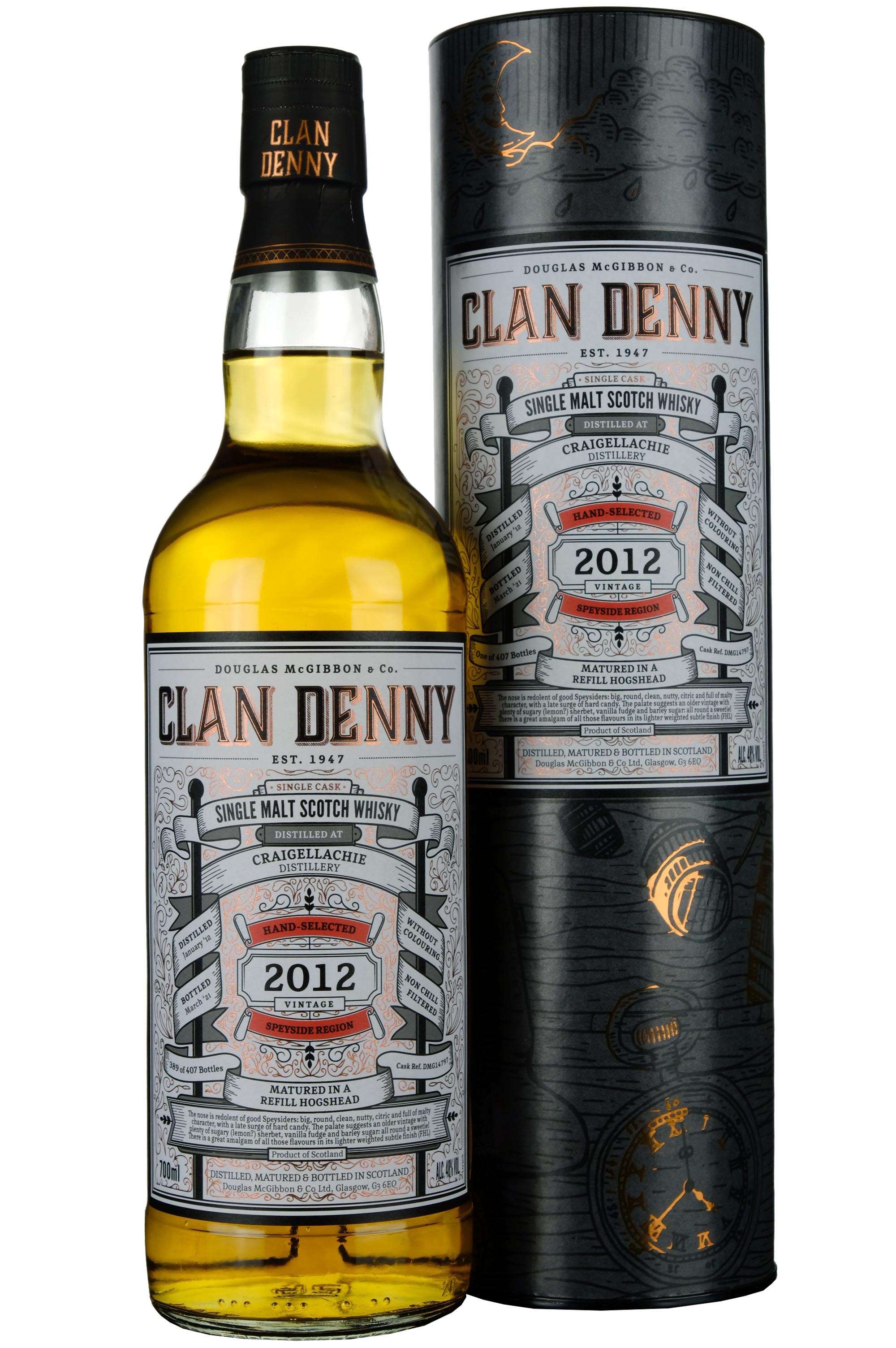 Craigellachie 2012-2021 | 9 Year Old Douglas Laing Clan Denny Single Cask DMG14797