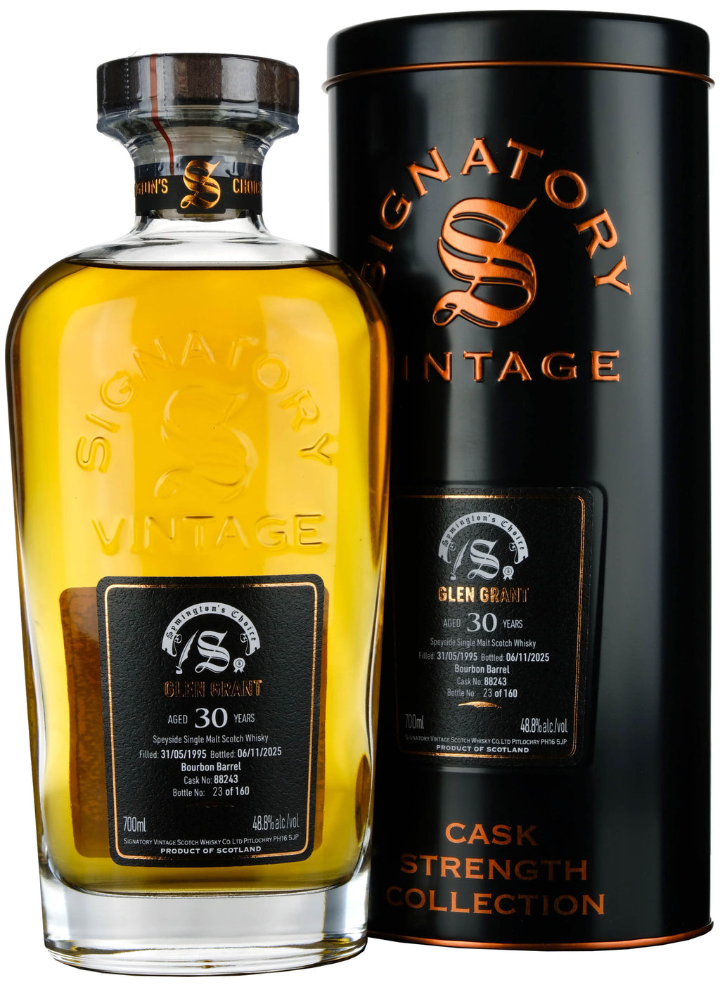 Glen Grant 1995 - 30 Year Old Signatory Vintage Symington's Choice Cask ...