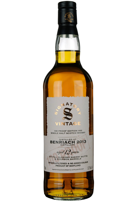 Benriach 2013-2025 | 12 Year Old Signatory Vintage 100 Proof Edition 69