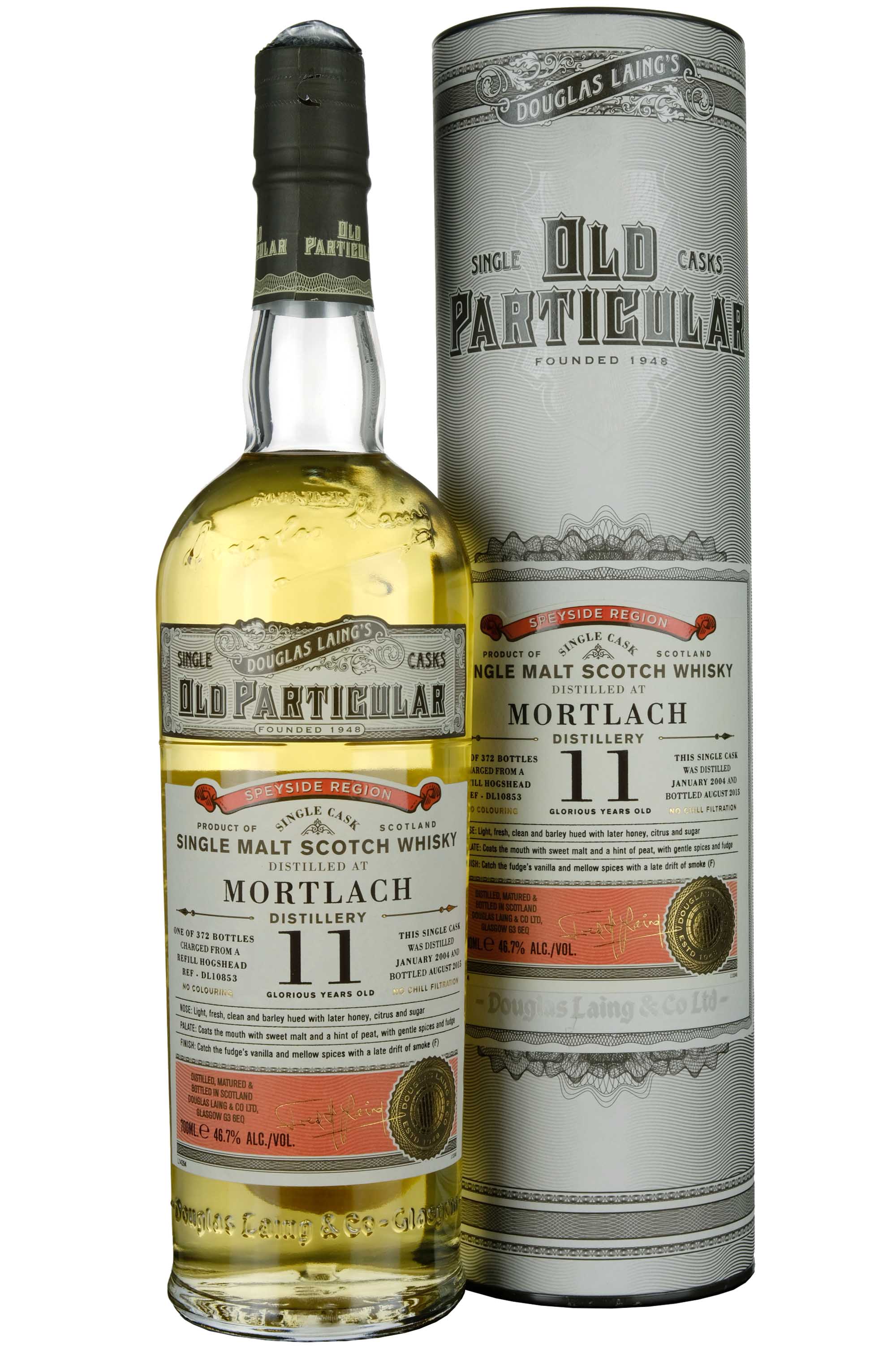 Mortlach 2004-2015 | 11 Year Old Douglas Laing Old Particular Single Cask DL10853