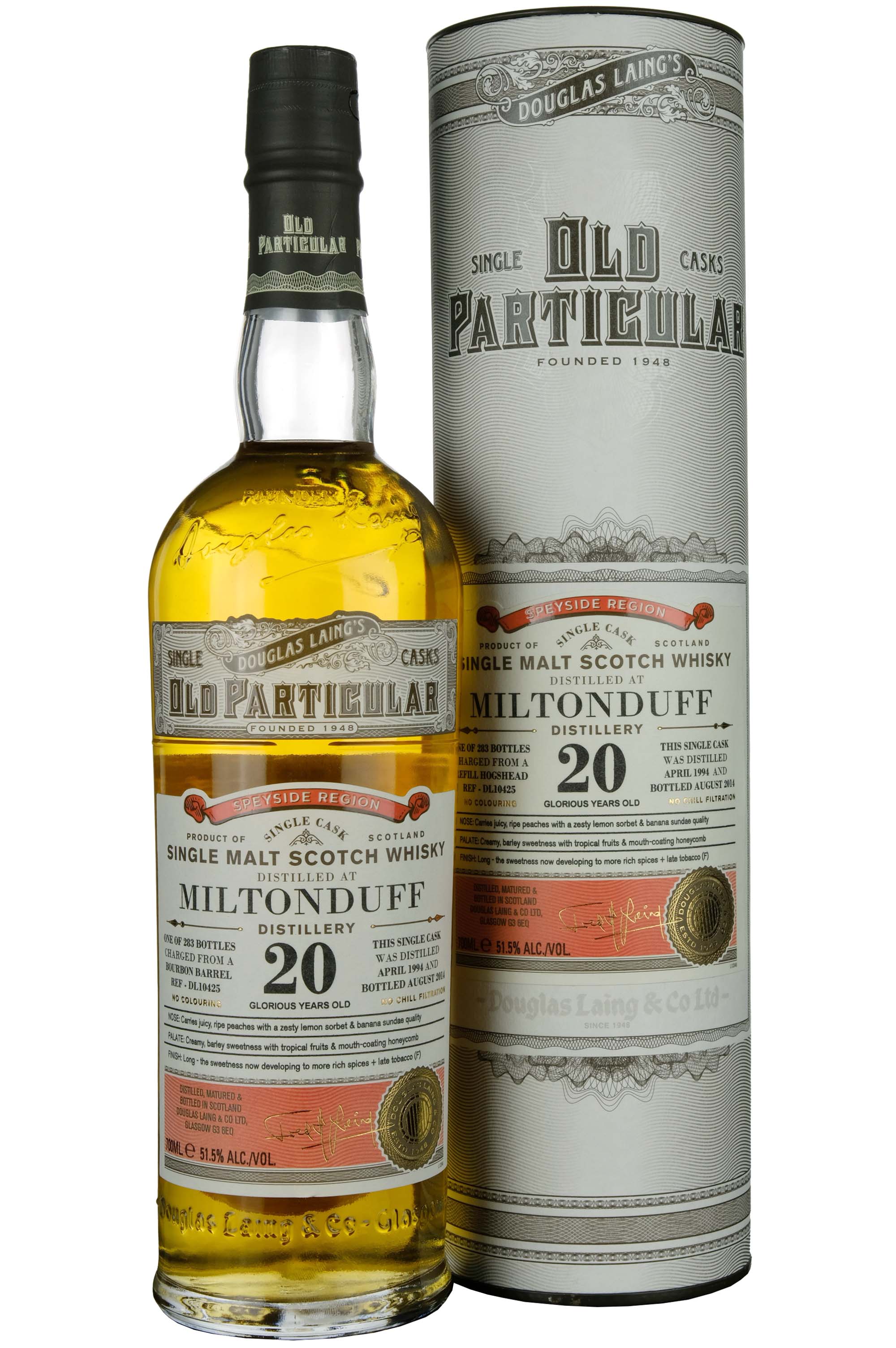 Miltonduff 1994-2014 | 20 Year Old Douglas Laing Old Particular Single Cask DL10425