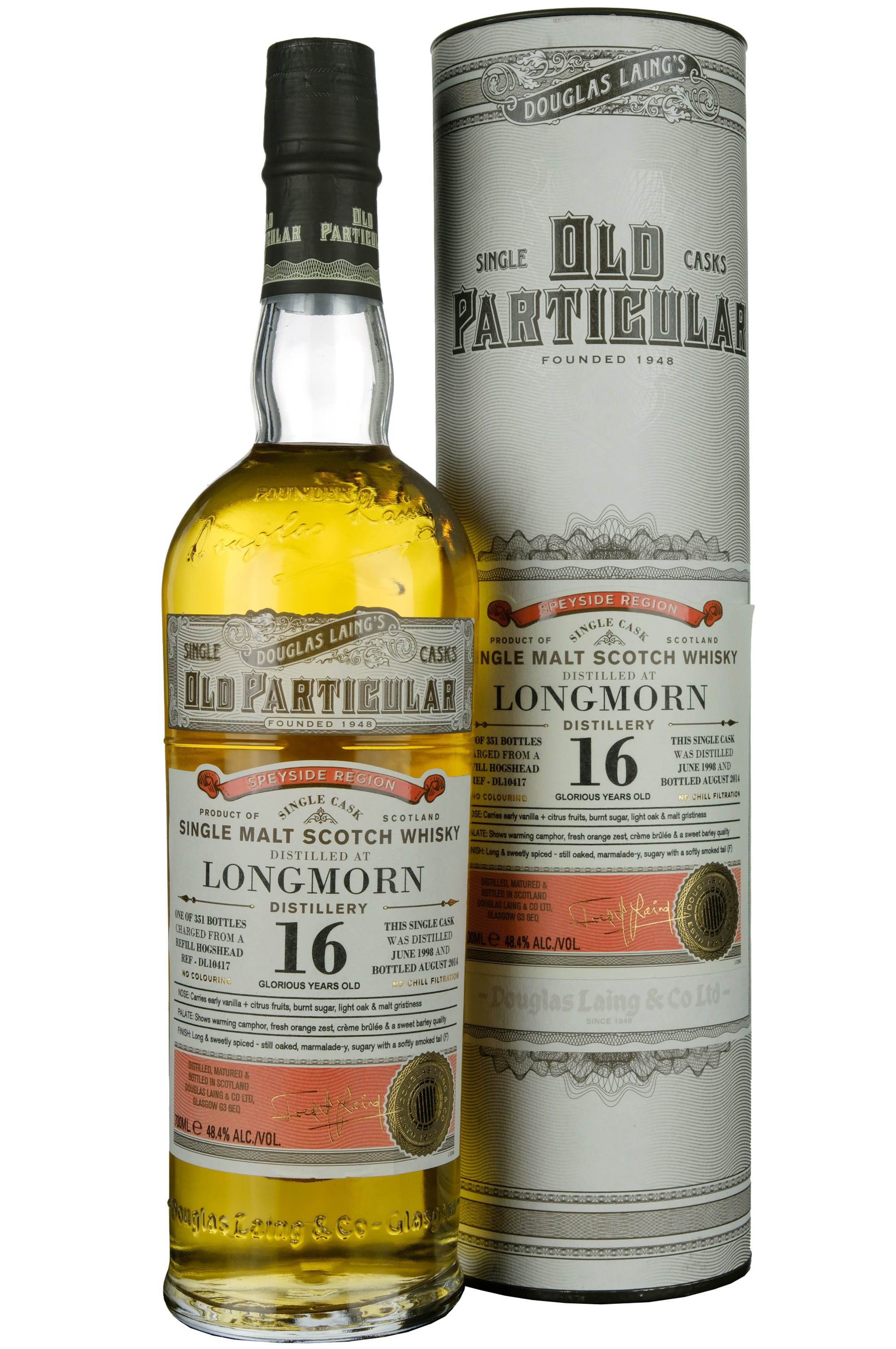 Longmorn 1998-2014 | 16 Year Old Douglas Laing Old Particular Single Cask DL10417