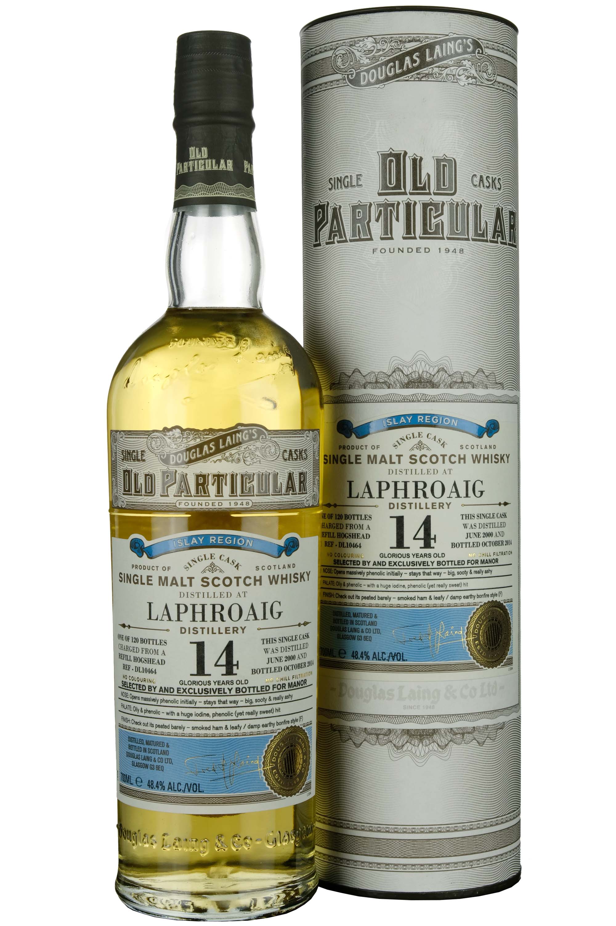 Laphroaig 2000-2014 | 14 Year Old Douglas Laing Old Particular Single Cask DL10464