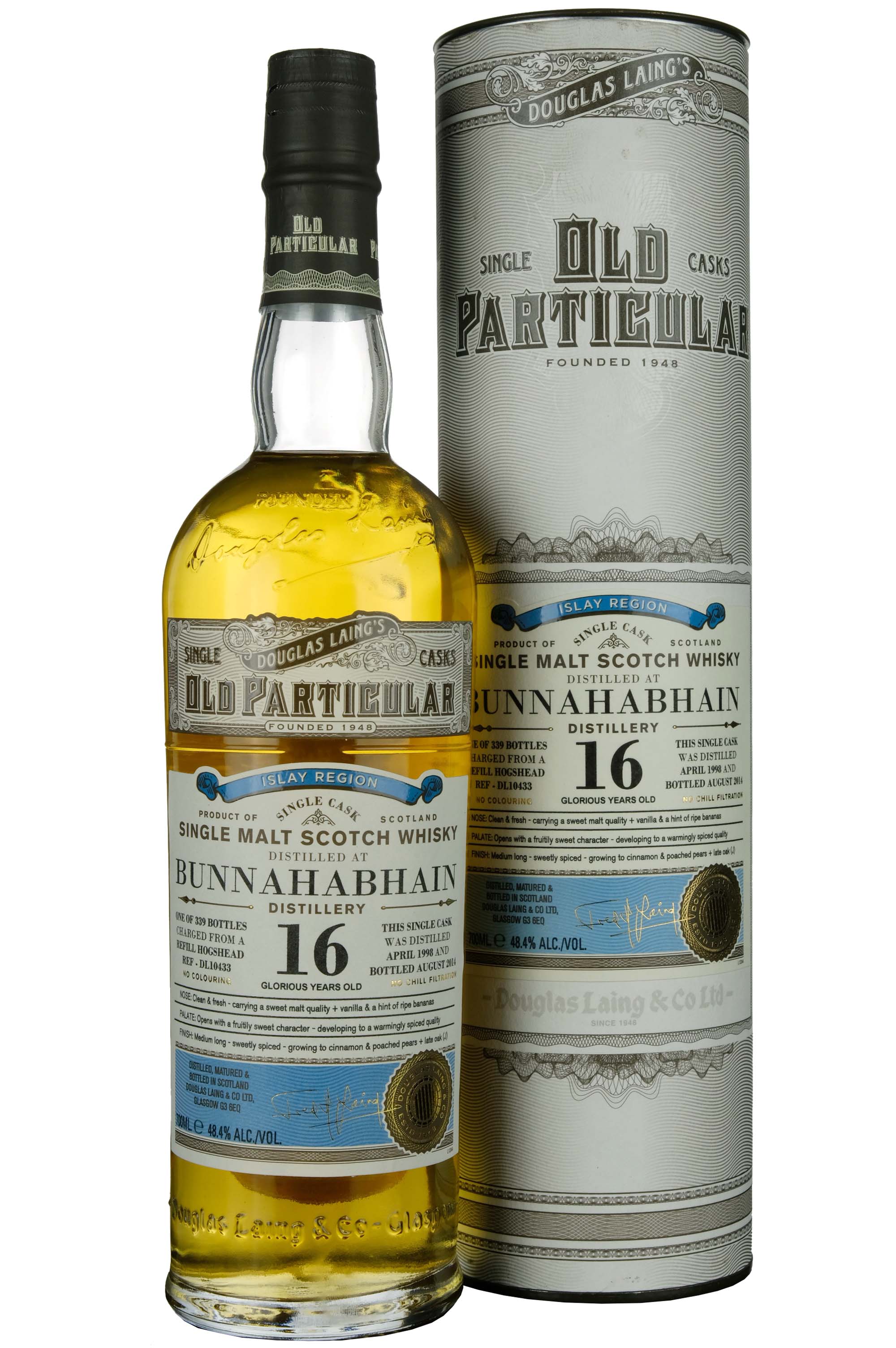 Bunnahabhain 1998-2014 | 16 Year Old Douglas Laing Old Particular Single Cask DL10433