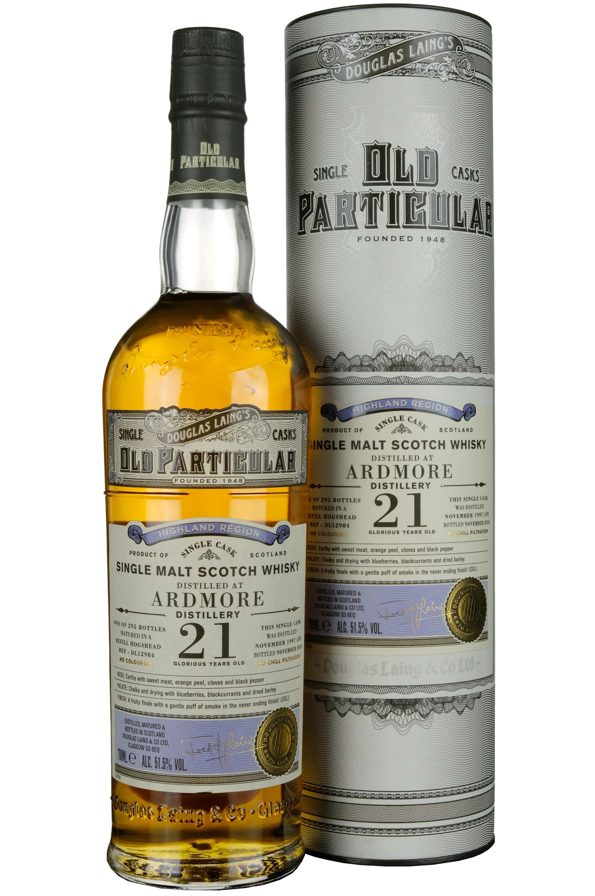 Ardmore 1997-2018 | 21 Year Old Douglas Laing Old Particular Single Cask DL12984