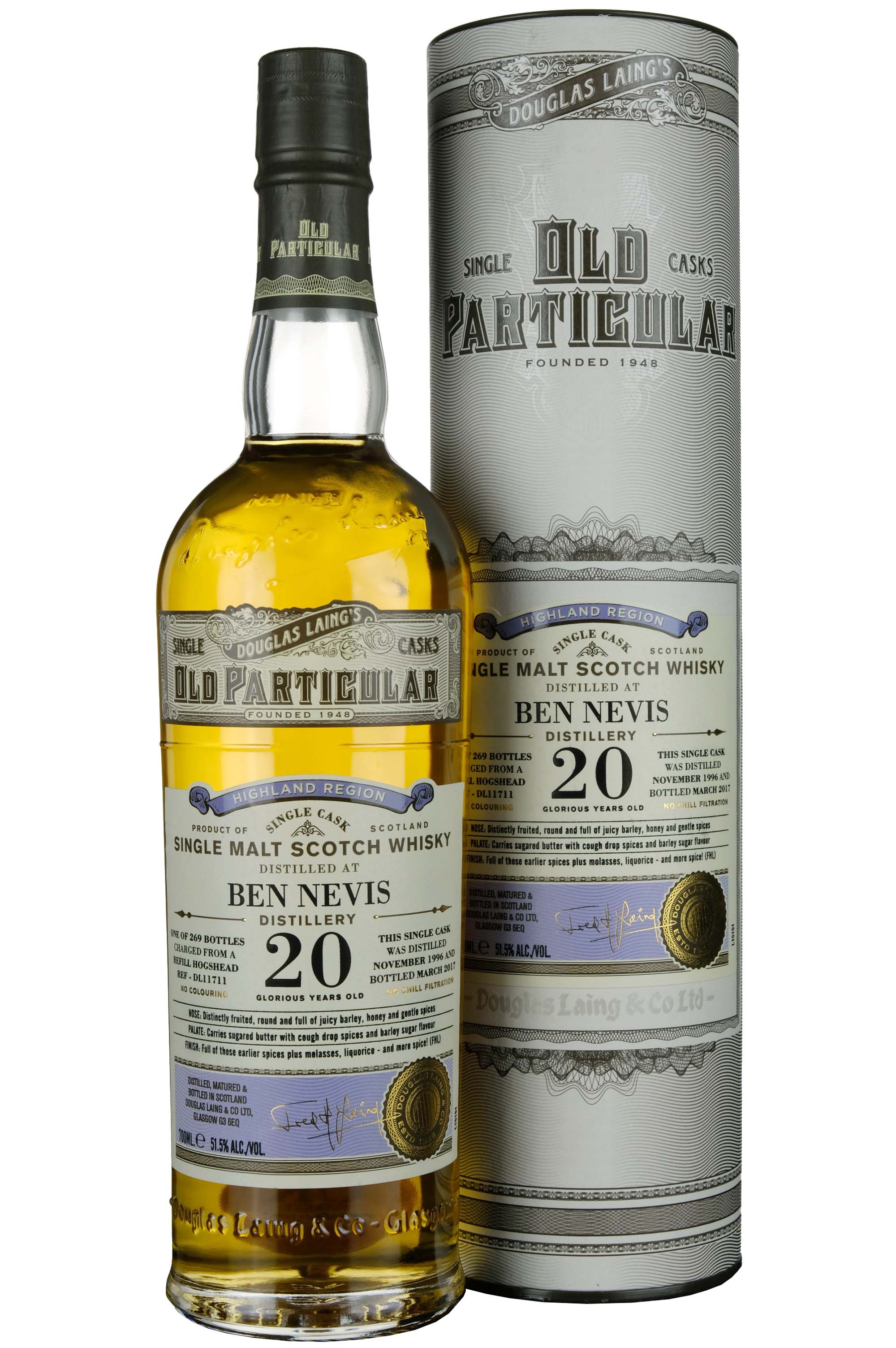Ben Nevis 1996-2017 | 20 Year Old Douglas Laing Old Particular Single Cask DL11711