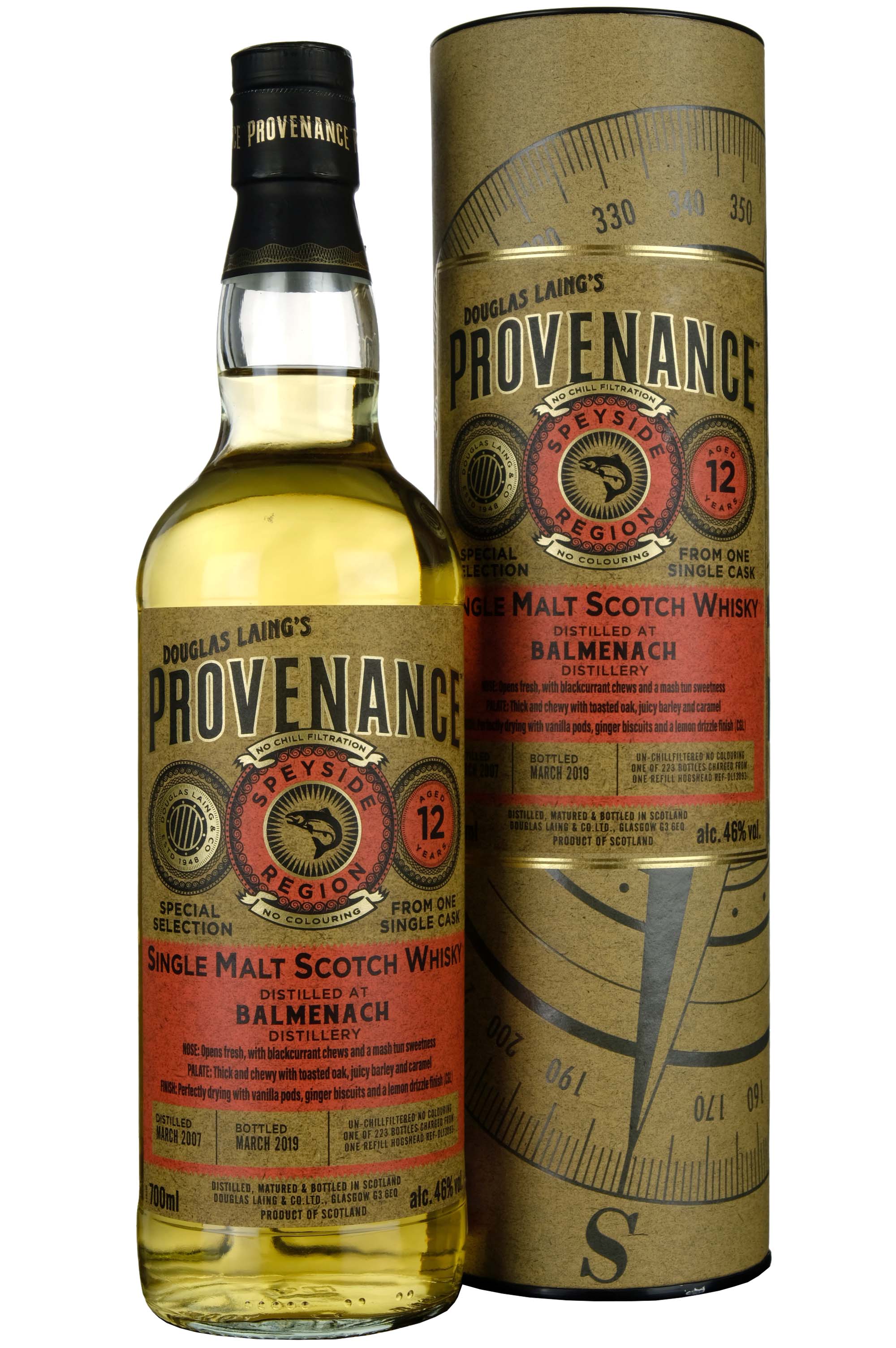 Balmenach 2007-2019 | 12 Year Old Douglas Laing Provenance Single Cask DL13093