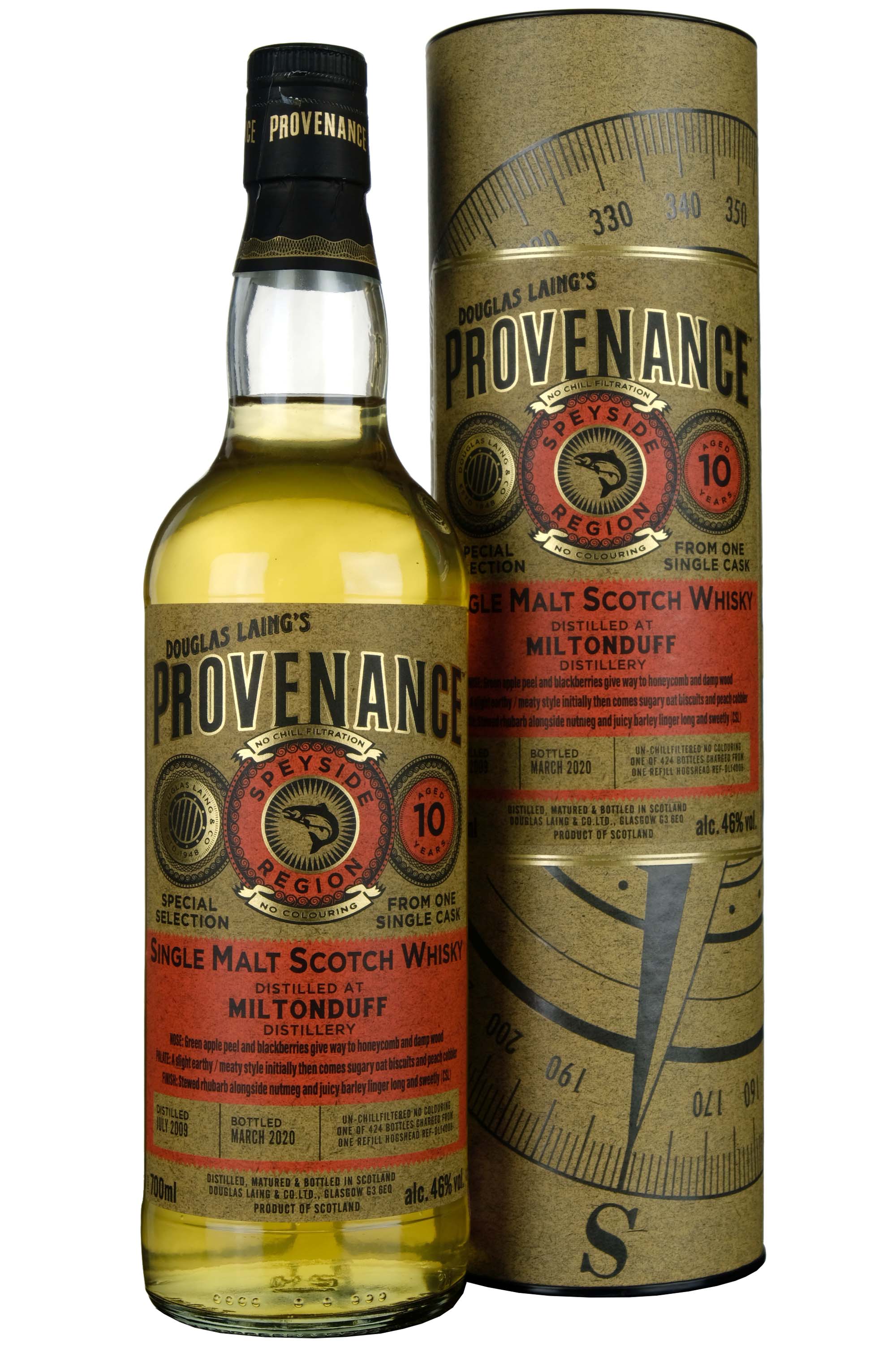 Miltonduff 2009-2020 | 10 Year Old Douglas Laing Provenance Single Cask DL14008