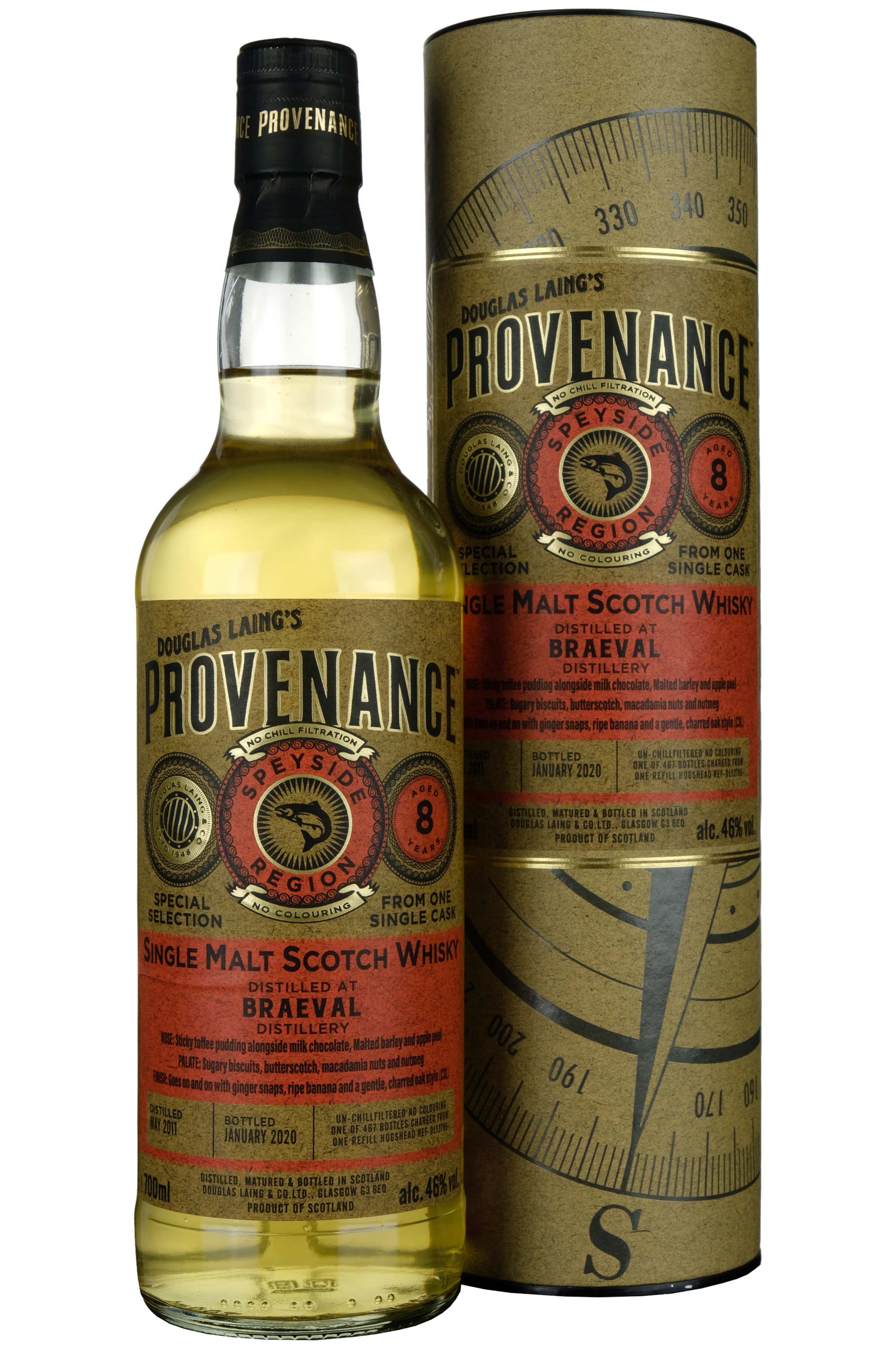 Braeval 2011-2020 | 8 Year Old Douglas Laing Provenance Single Cask DL13788