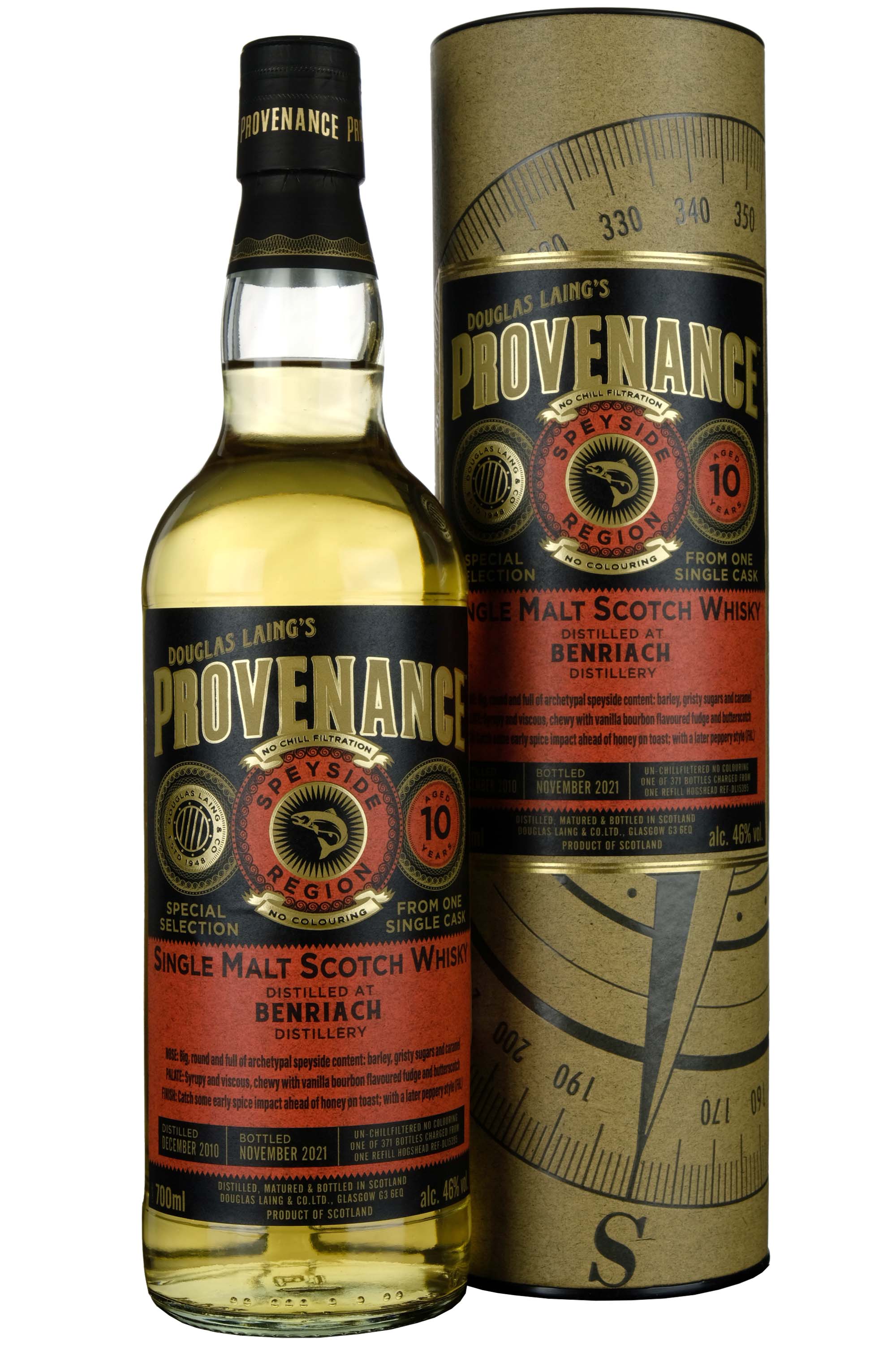 Benriach 2010-2021 | 10 Year Old Douglas Laing Provenance Single Cask DL15395
