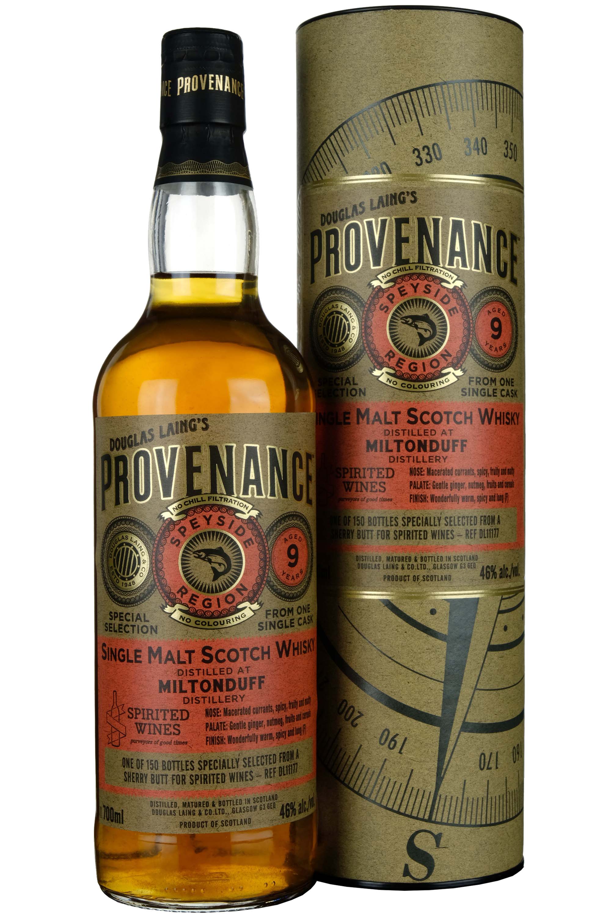 Miltonduff 2007 | 9 Year Old Douglas Laing Provenance Single Cask DL11177