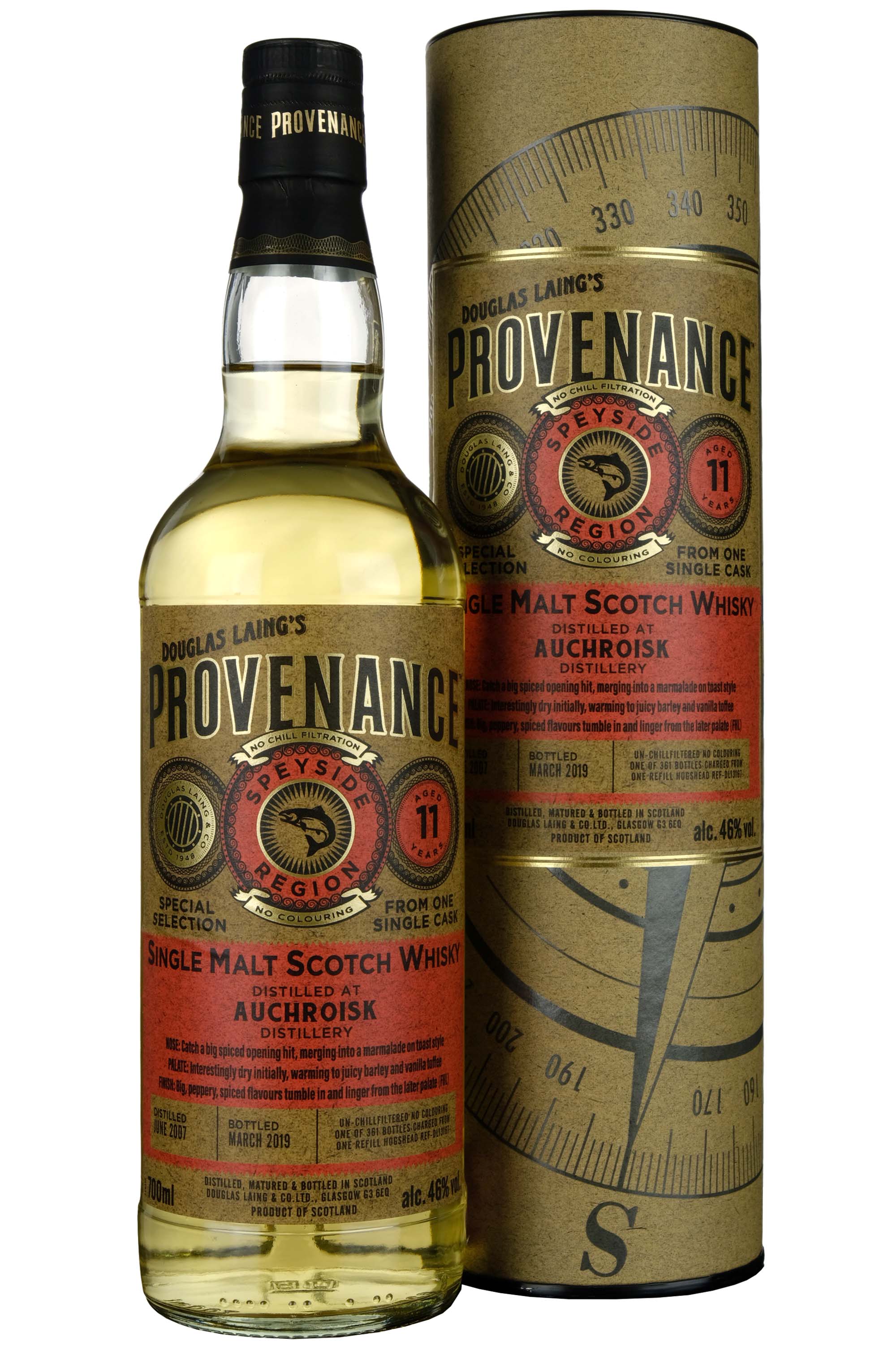 Auchroisk 2007-2019 | 11 Year Old Douglas Laing Provenance Single Cask DL13167