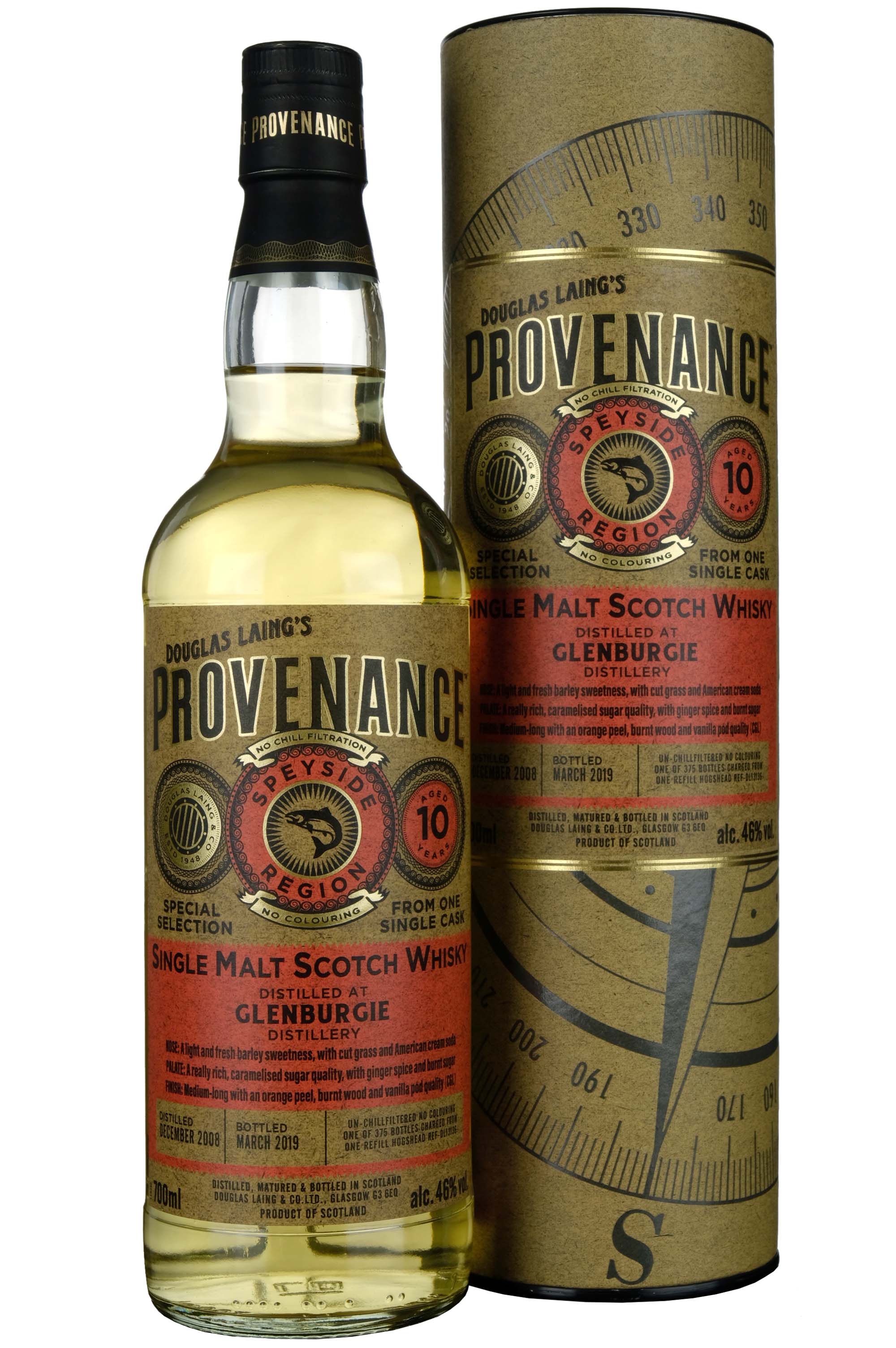 Glenburgie 2008-2019 | 10 Year Old Douglas Laing Provenance Single Cask DL13136