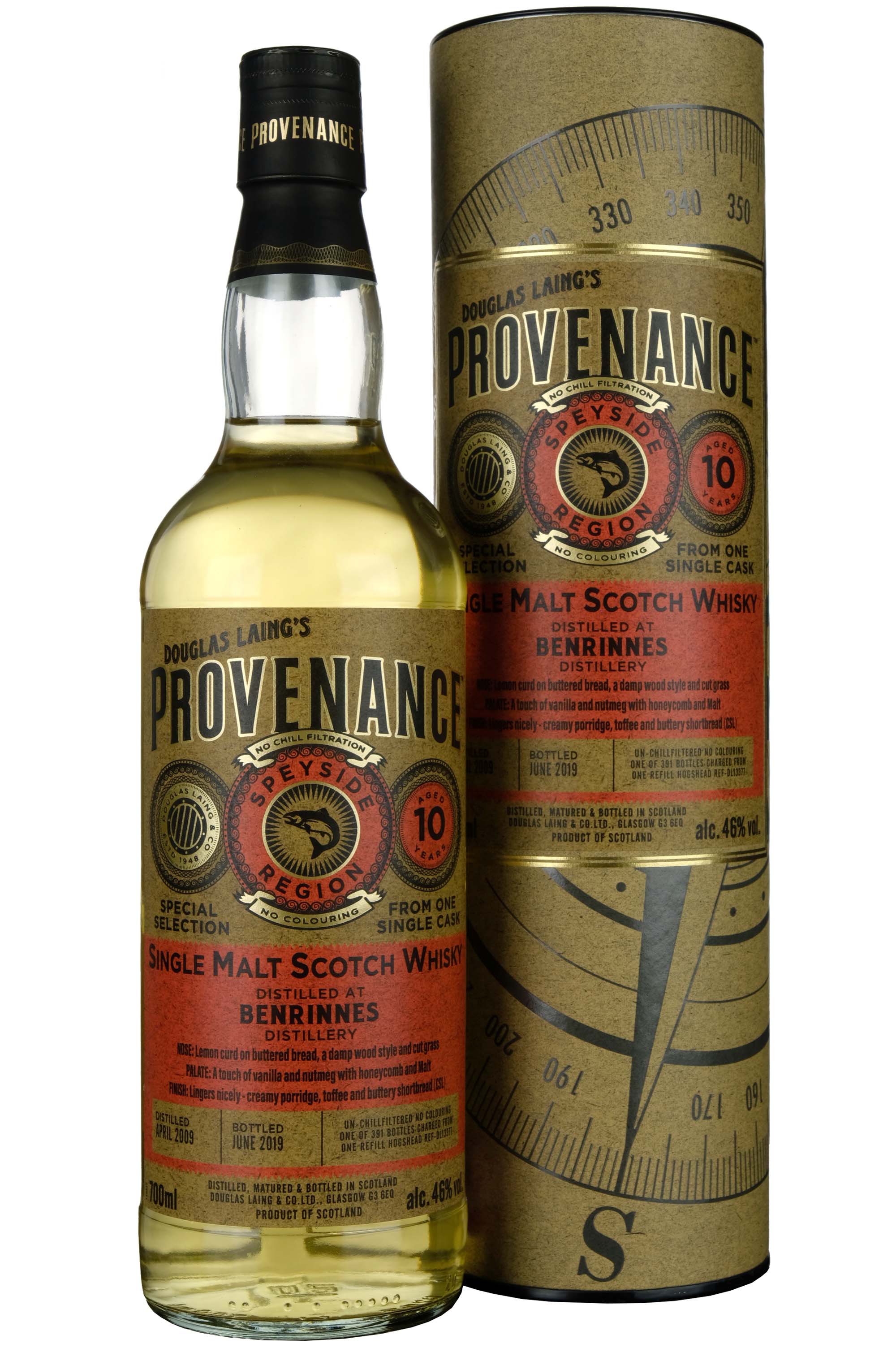 Benrinnes 2009-2019 | 10 Year Old Douglas Laing Provenance Single Cask DL13377