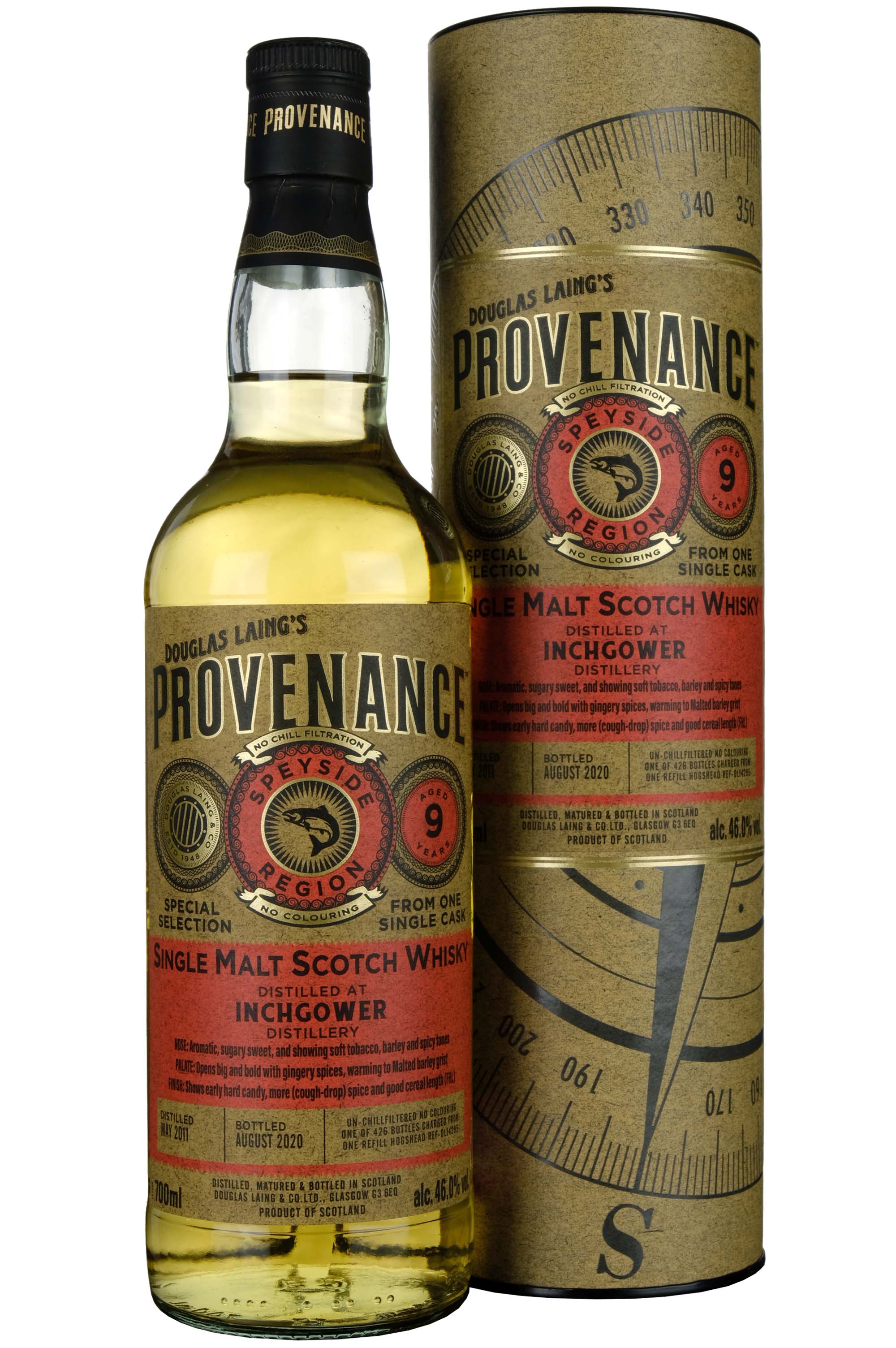 Inchgower 2021-2020 | 9 Year Old Douglas Laing Provenance Single Cask DL14295