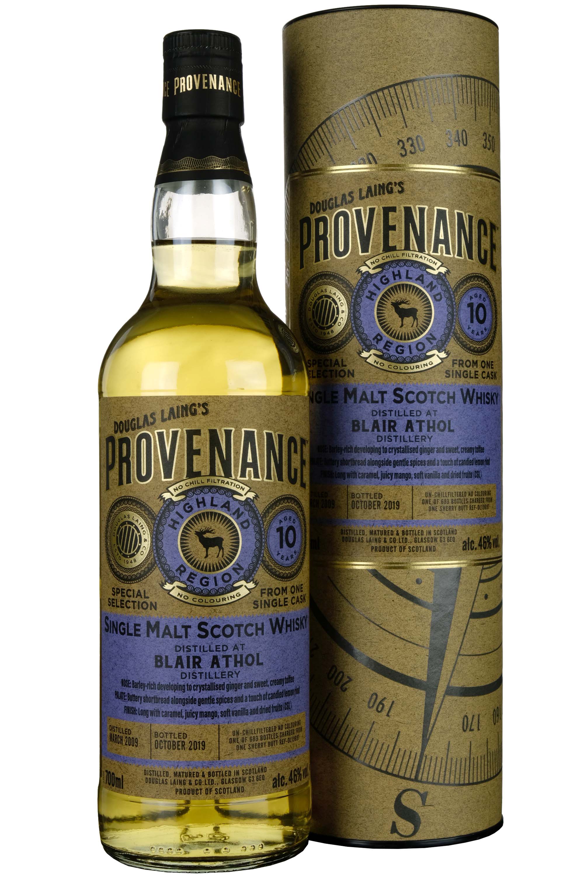 Blair Athol 2009-2019 | 10 Year Old Douglas Laing Provenance Single Cask DL13697