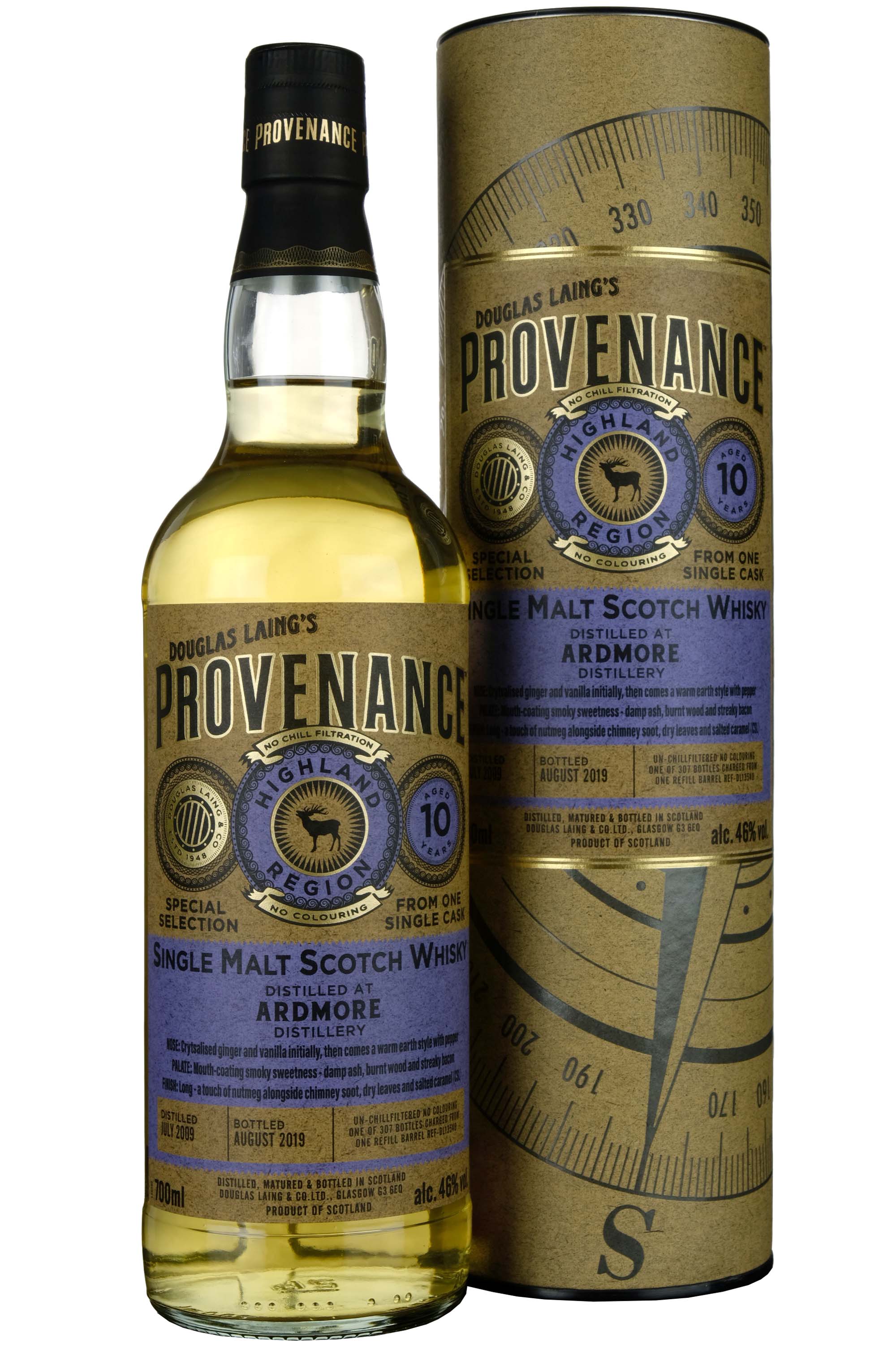 Ardmore 2009-2019 | 10 Year Old Douglas Laing Provenance Single Cask DL13540