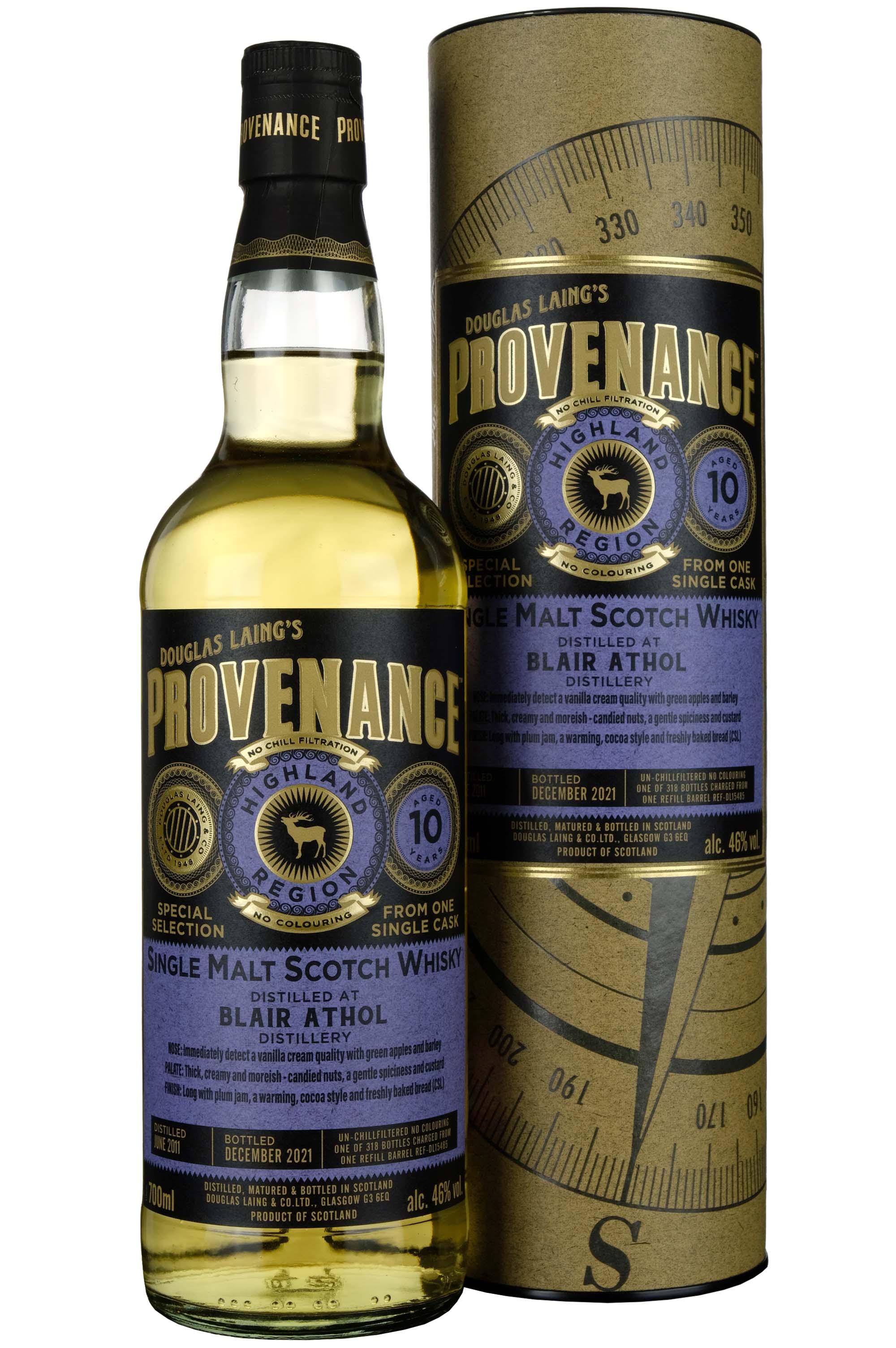 Blair Athol 2011-2021 | 10 Year Old Douglas Laing Provenance Single Cask DL15485