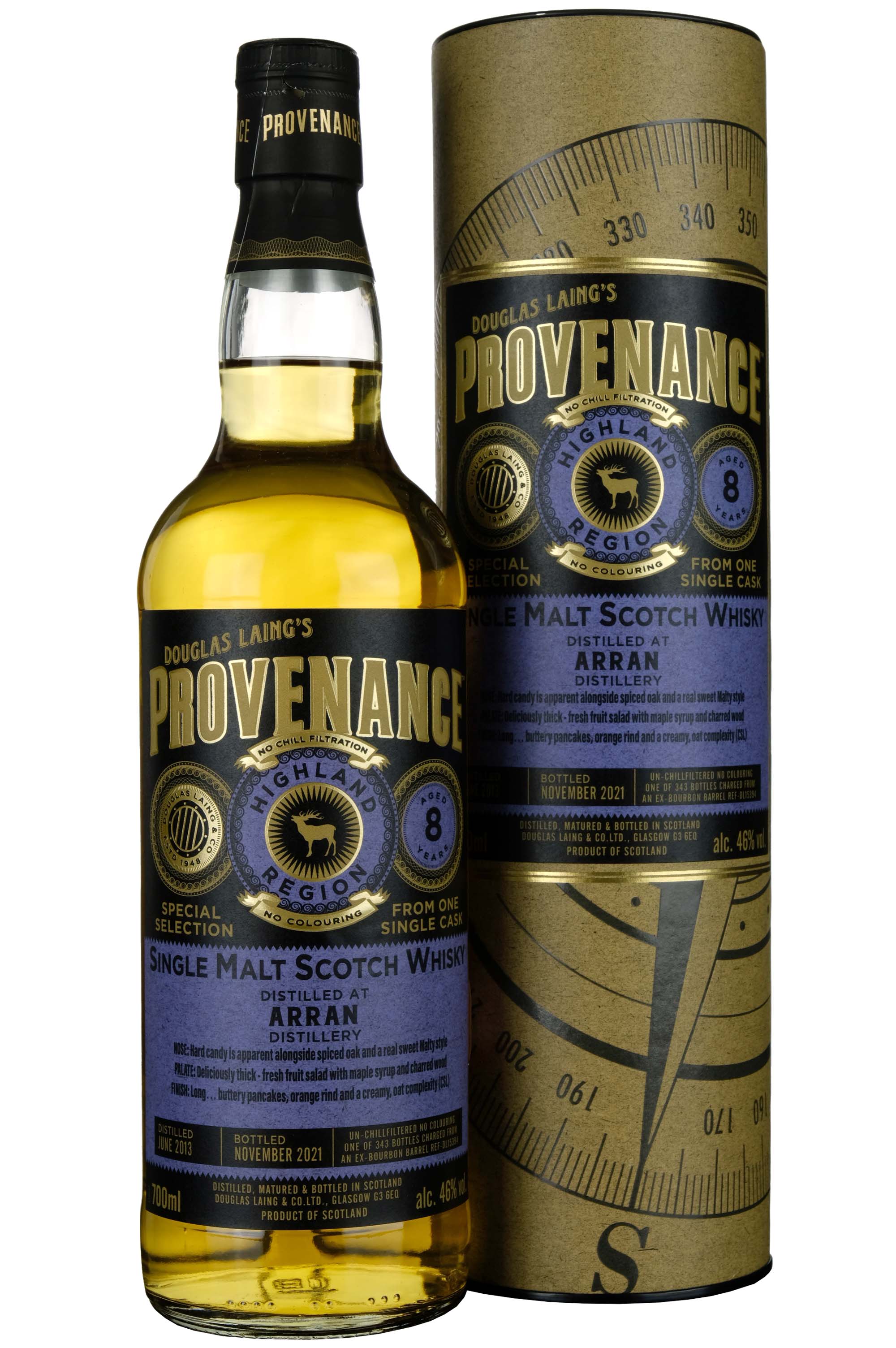 Arran 2013-2021 | 8 Year Old Douglas Laing Provenance Single Cask DL15394