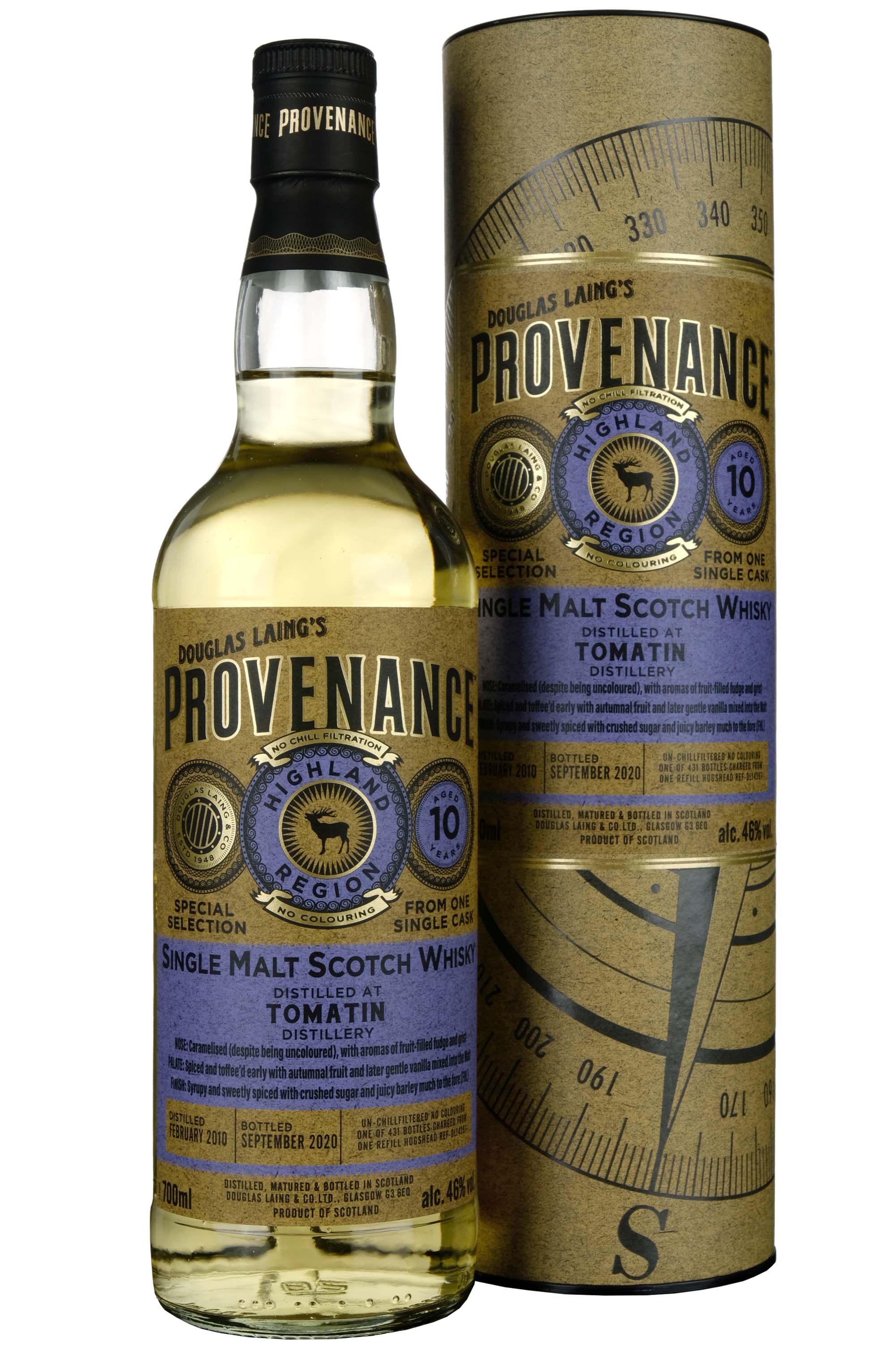 Tomatin 2010-2020 | 10 Year Old Douglas Laing Provenance Single Cask DL14397