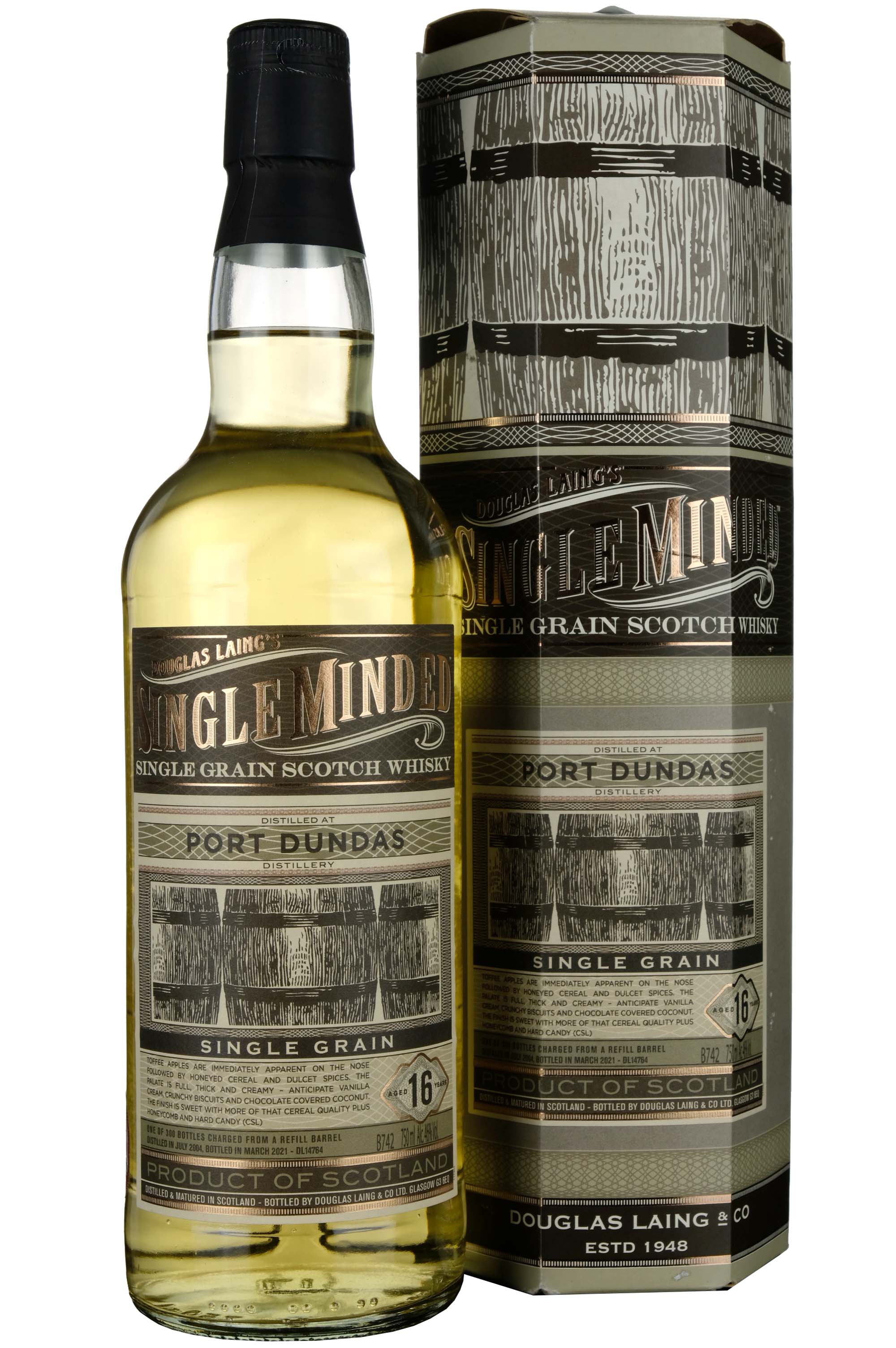 Port Dundas 2004-2021 | 16 Year Old Douglas Laing Single Minded Single Cask DL14764