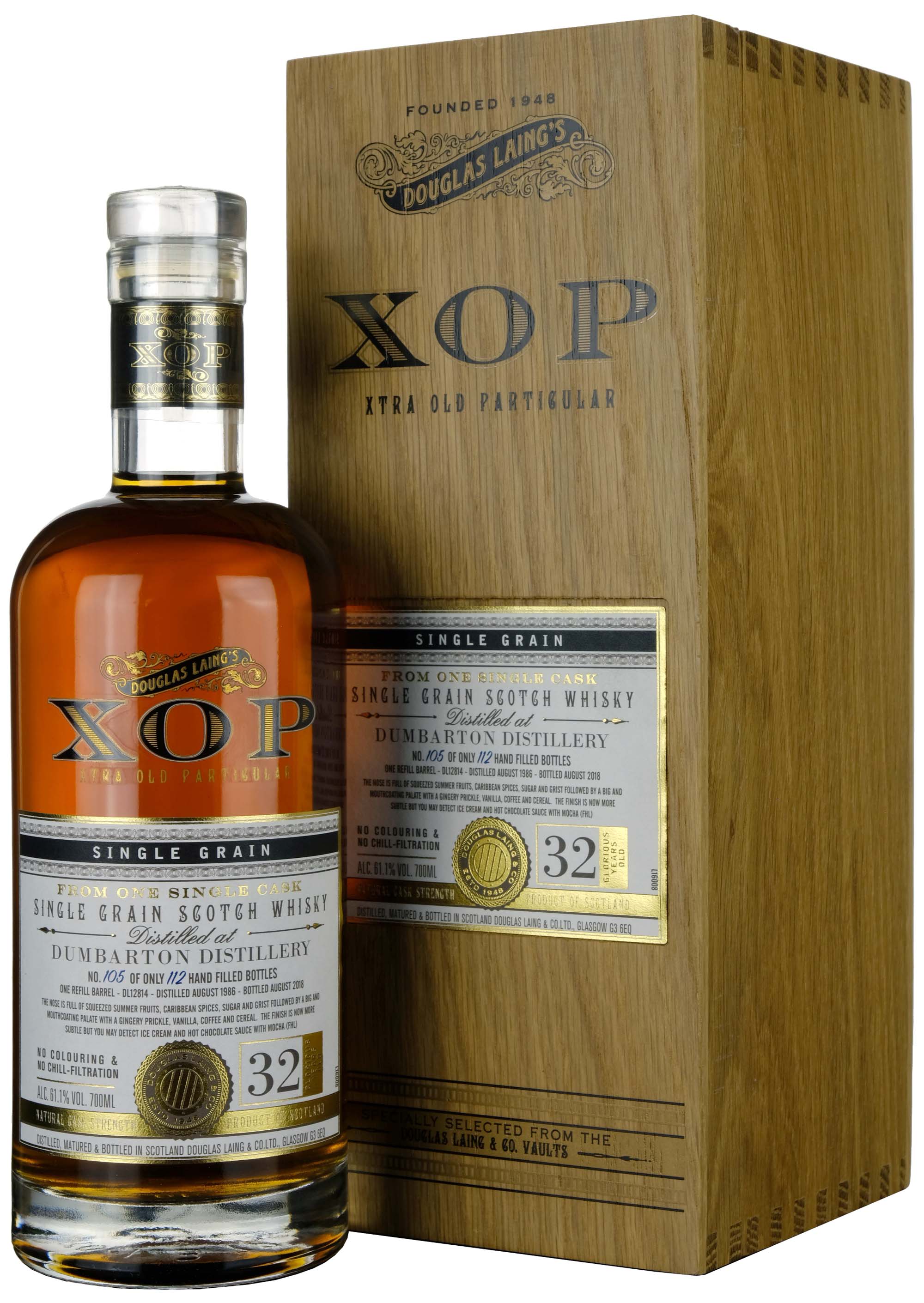 Dumbarton 1986-2018 | 32 Year Old Douglas Laing XOP Single Cask DL12814
