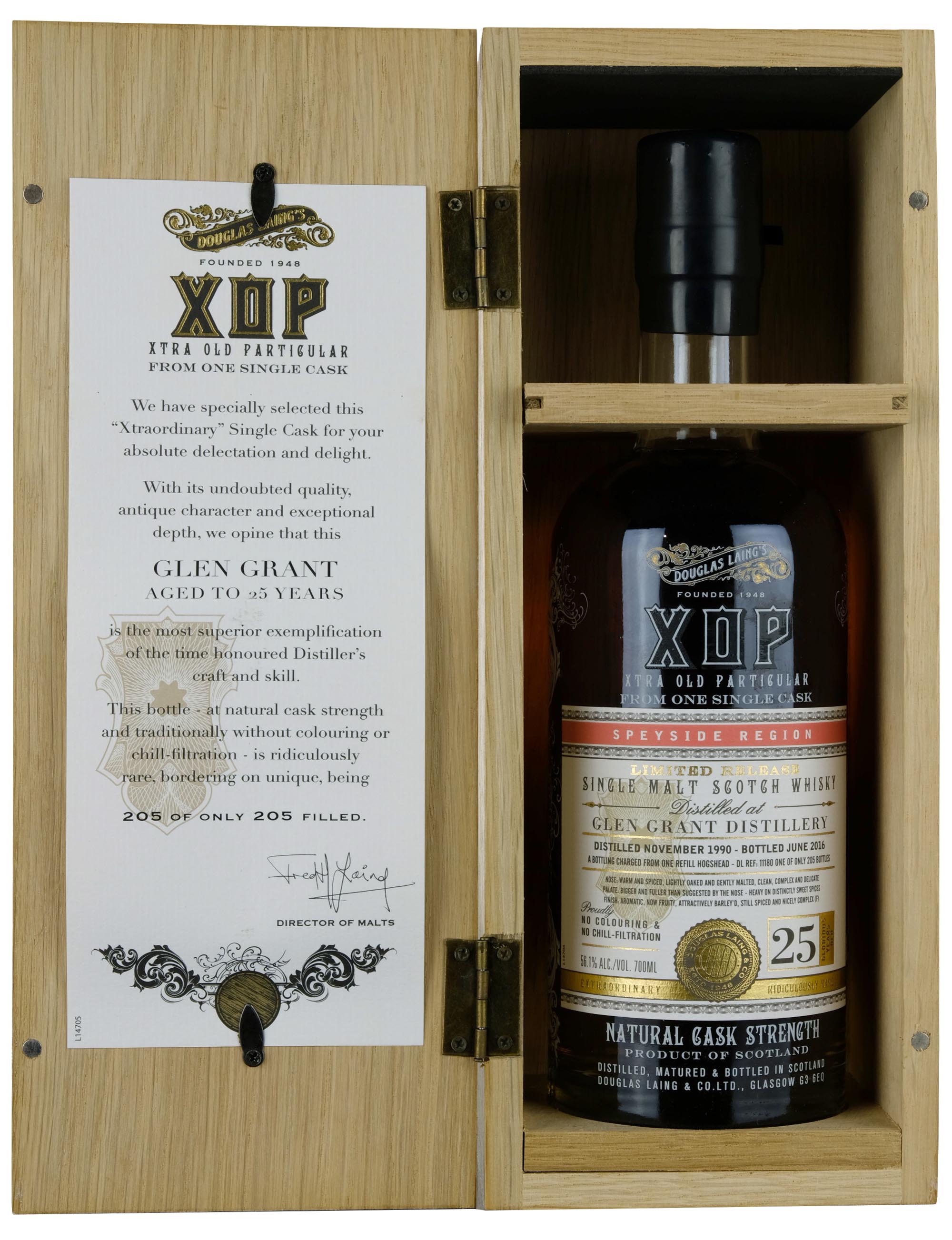 Glen Grant 1990-2016 | 25 Year Old Douglas Laing XOP Single Cask DL11180