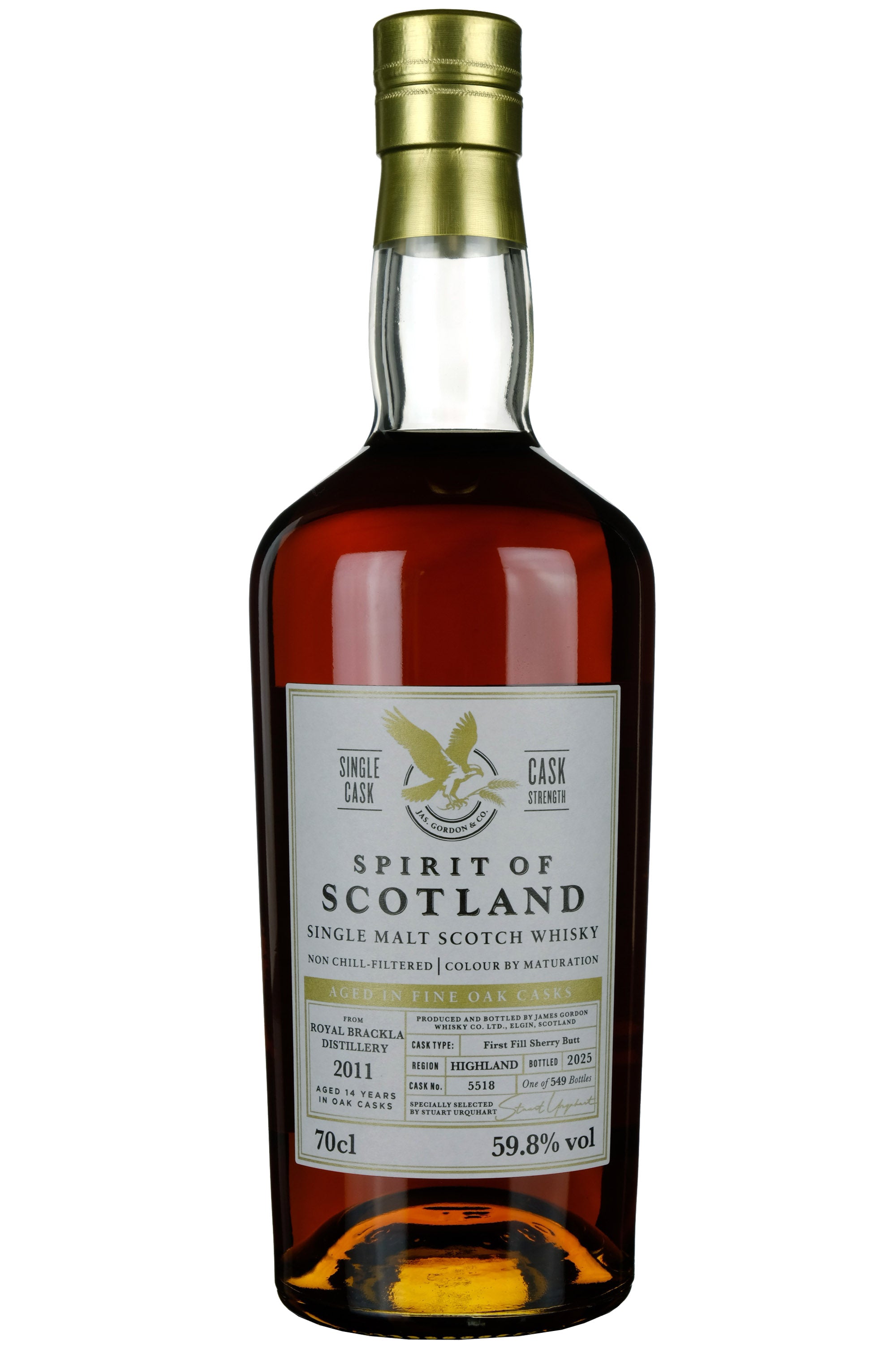 Royal Brackla 2011-2025 | 14 Year Old Spirit Of Scotland Single Cask 5518