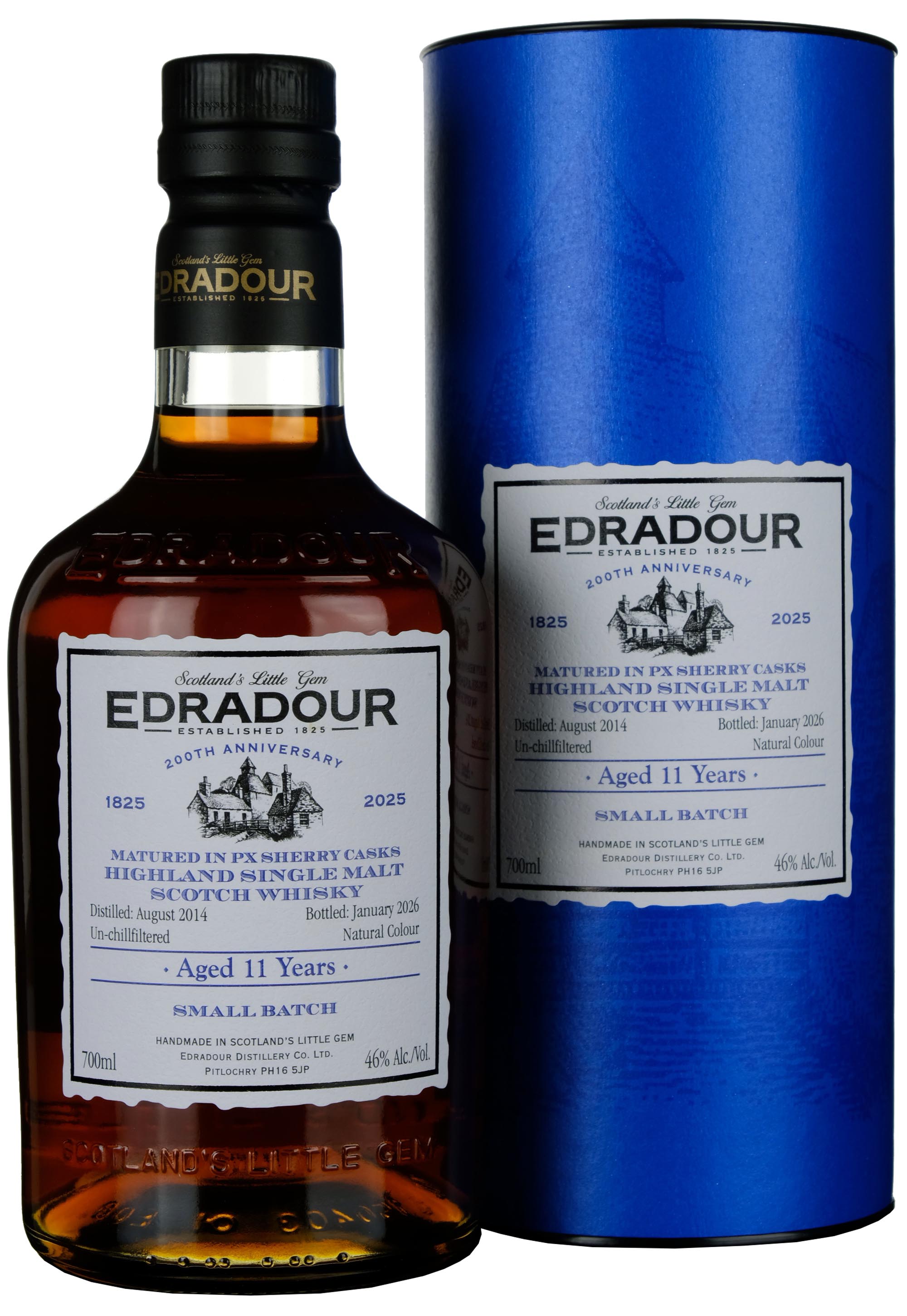 Edradour 2014-2026 | 11 Year Old 200th Anniversary 1825-2025 Small Batch PX Sherry Casks