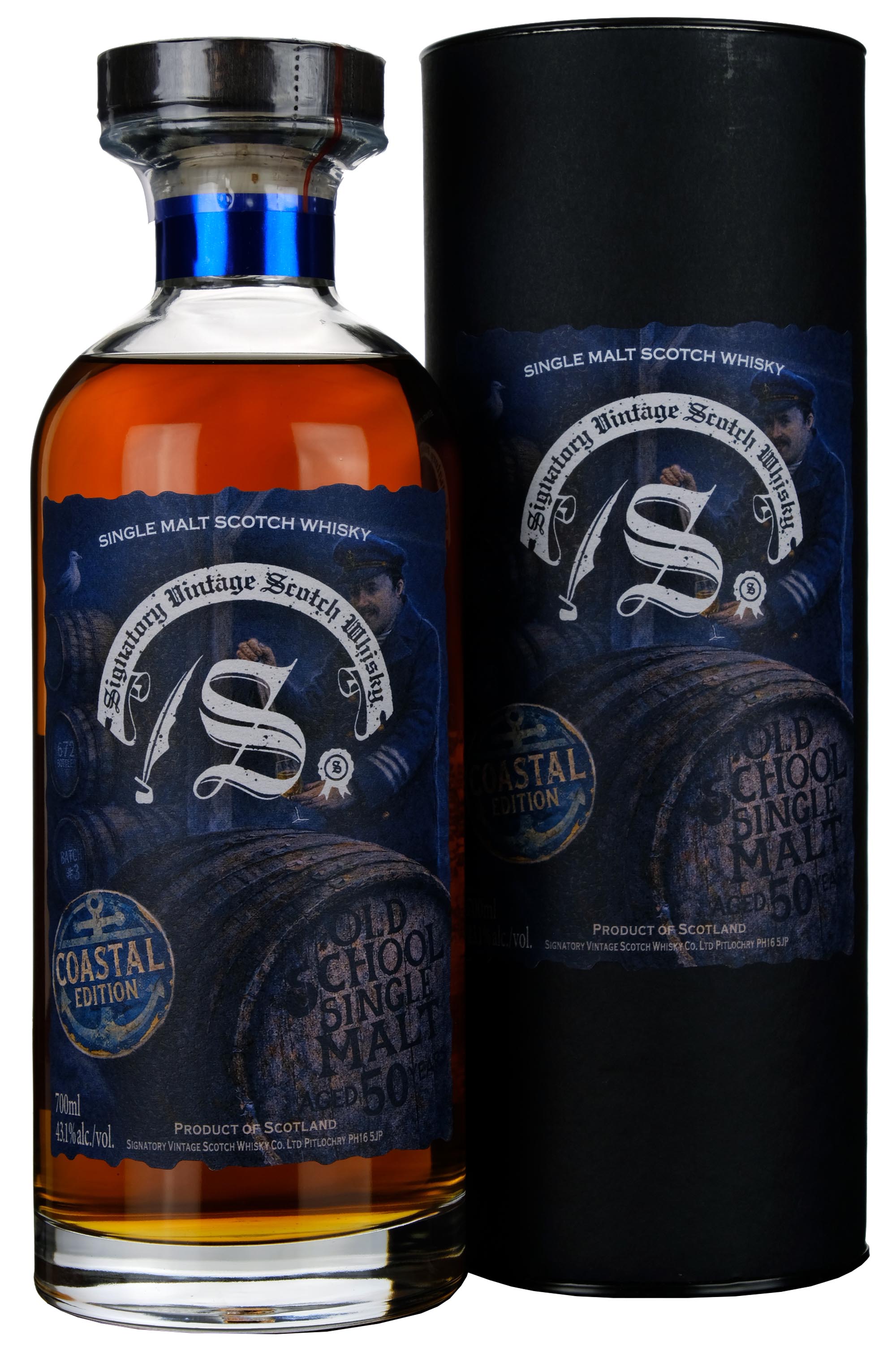 Old School Single Malt 50 Year Old Batch 3 Costal Edition Bottled 2026 Single Cask