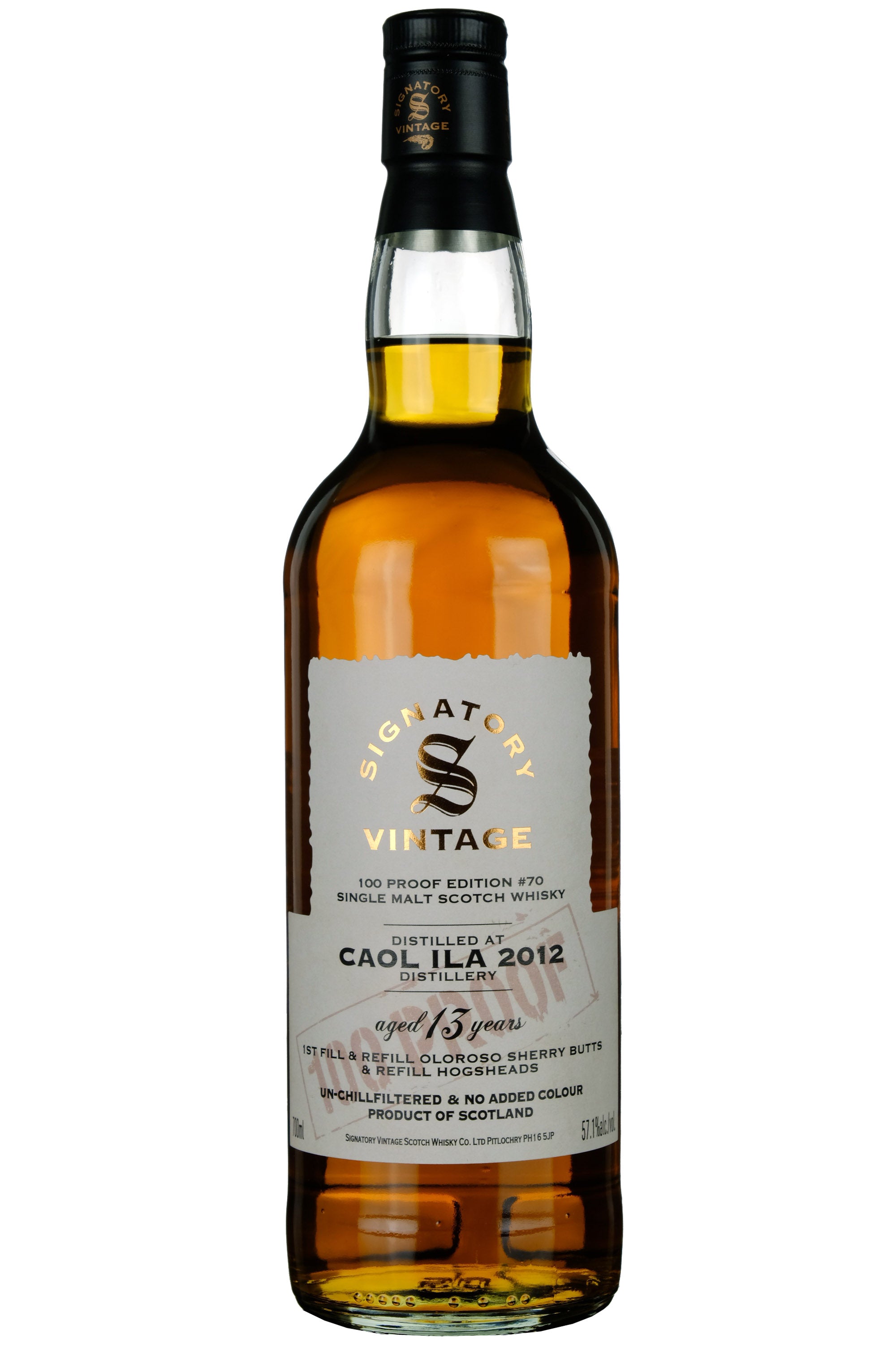 Caol Ila 2012-2026 | 13 Year Old Signatory Vintage 100 Proof Edition 70