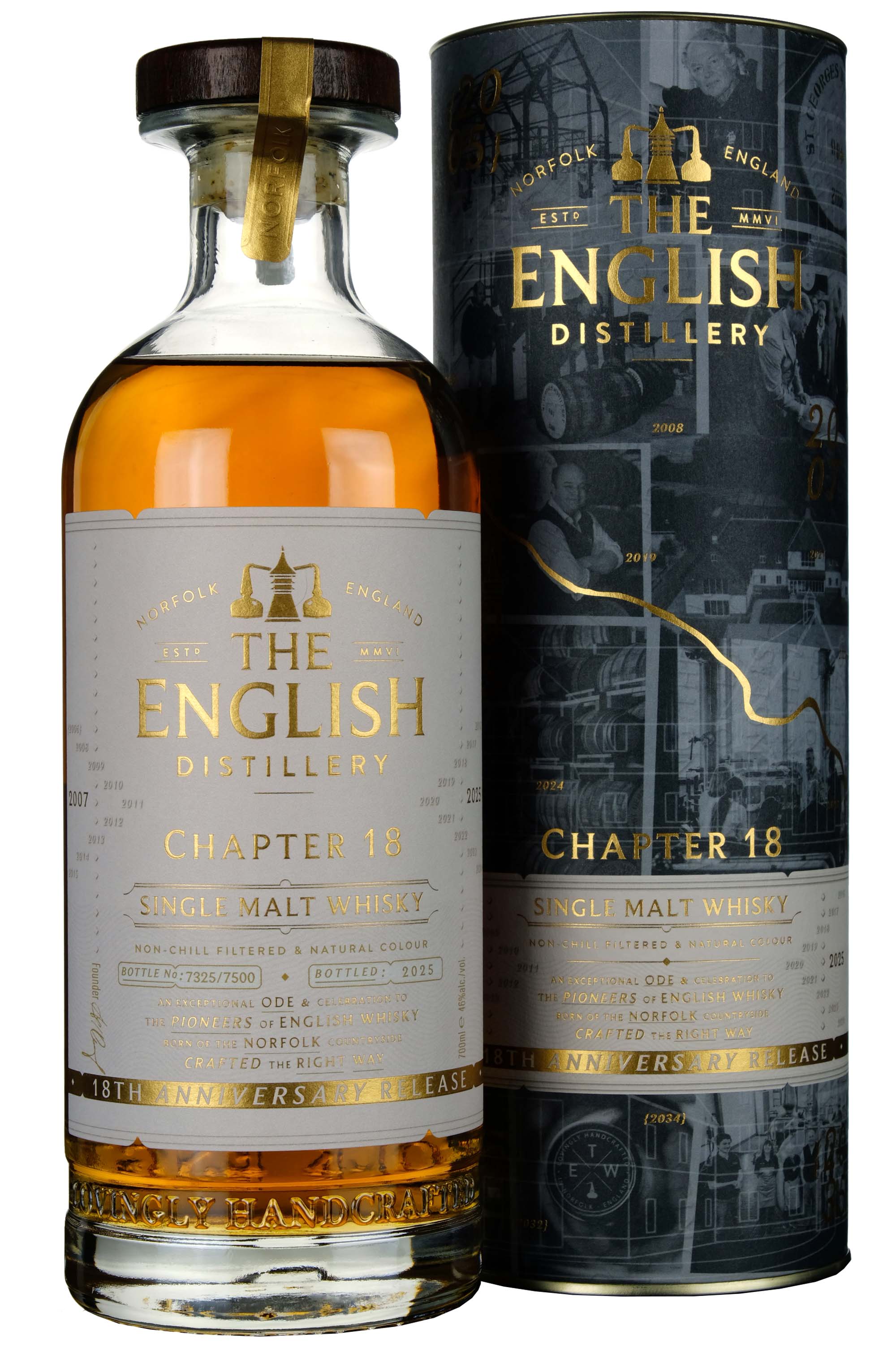 The English Whisky Chapter 18 Bottled 2025 18th Anniversary Release
