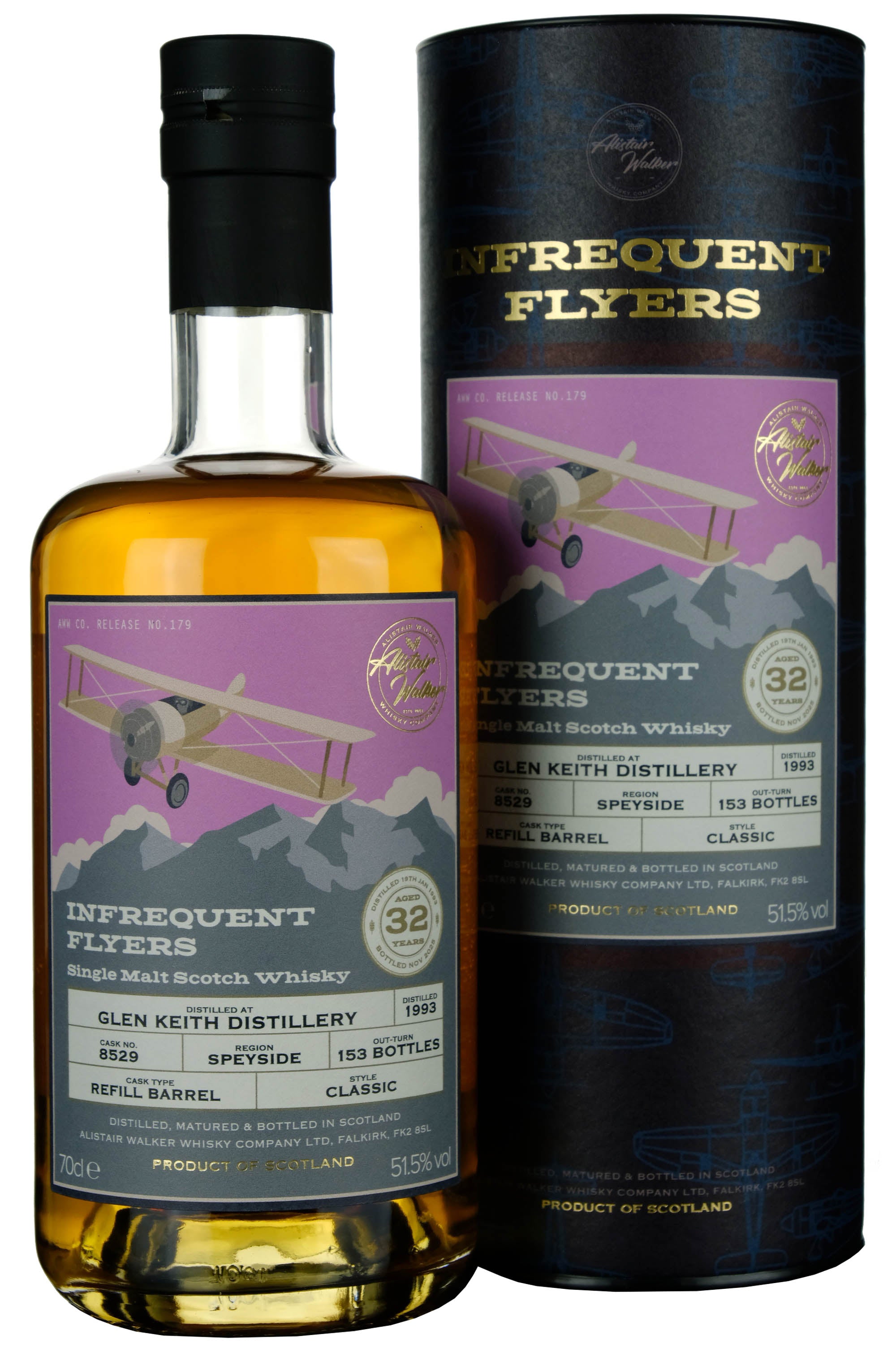 Glen Keith 1993-2025 | 32 Year Old Infrequent Flyers Single Cask 8529