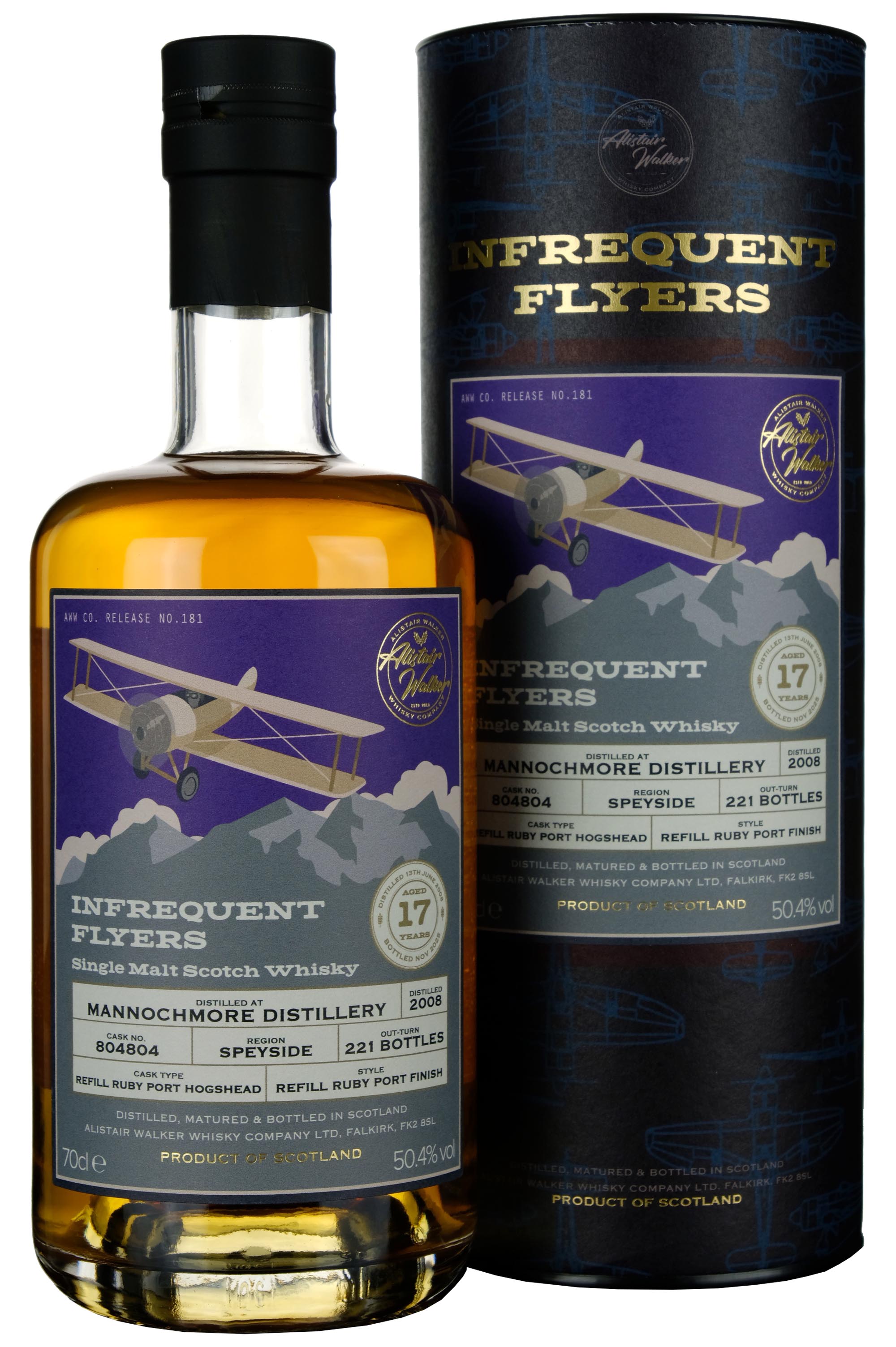 Mannochmore 2008-2025 | 17 Year Old Infrequent Flyers Single Cask 804804