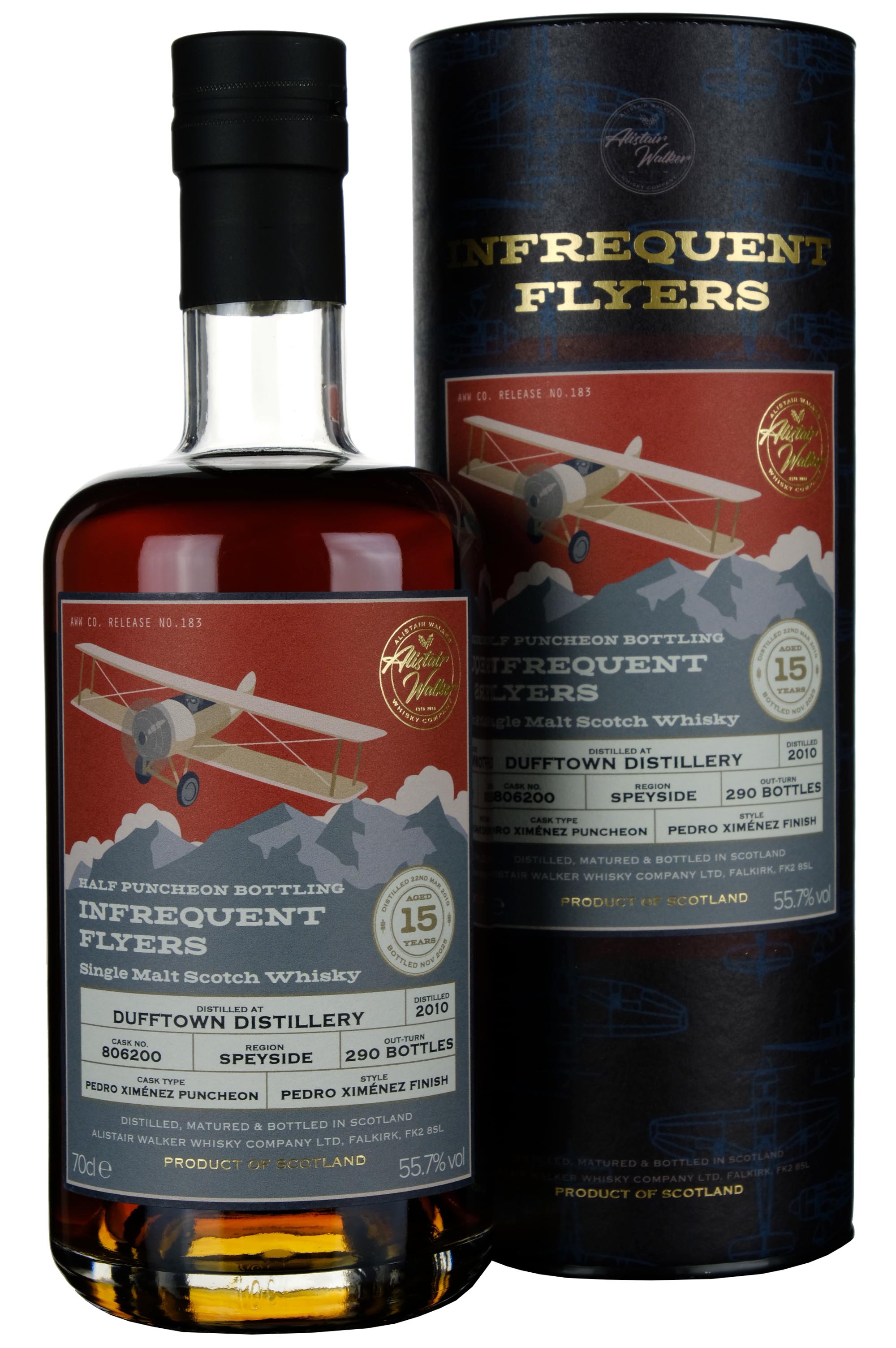 Dufftown 2010-2025 | 15 Year Old Infrequent Flyers Single Cask 806200