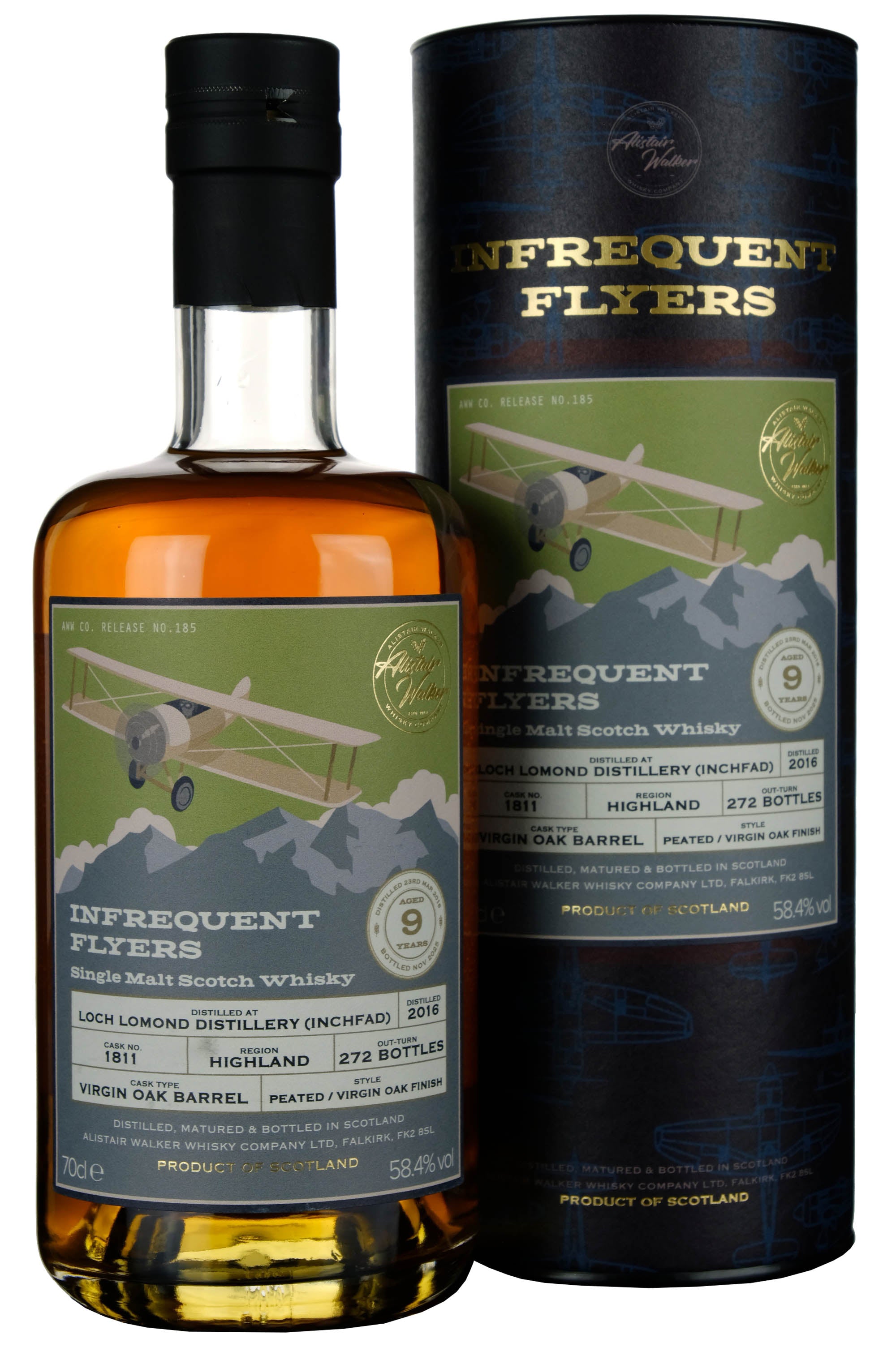 Loch Lomond (Inchfad) 2016-2025 | 9 Year Old Infrequent Flyers Single Cask 1811