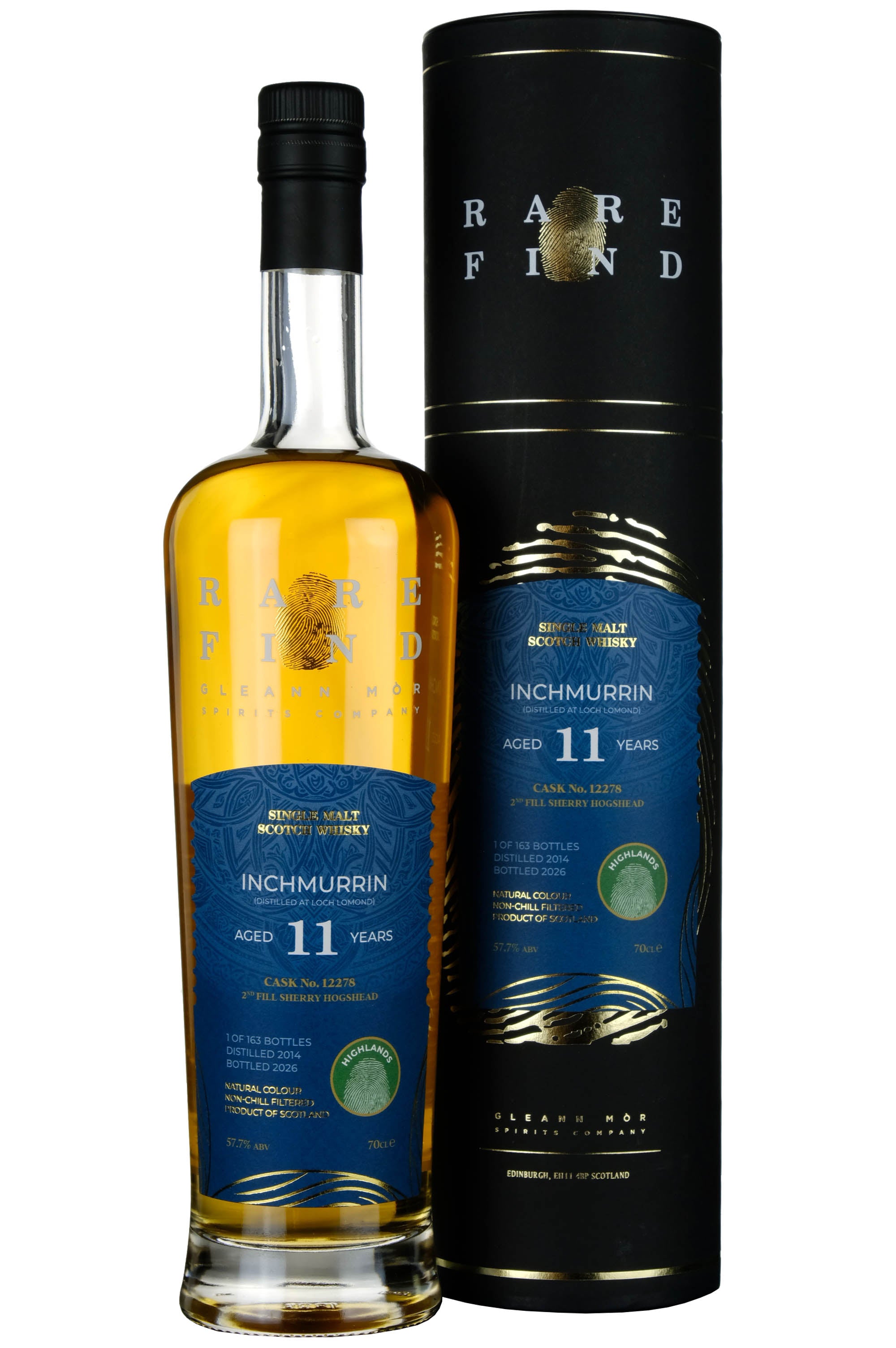 Inchmurrin (Loch Lomond) 2014-2026 | 11 Year Old Gleann Mor Rare Find Single Cask 12278