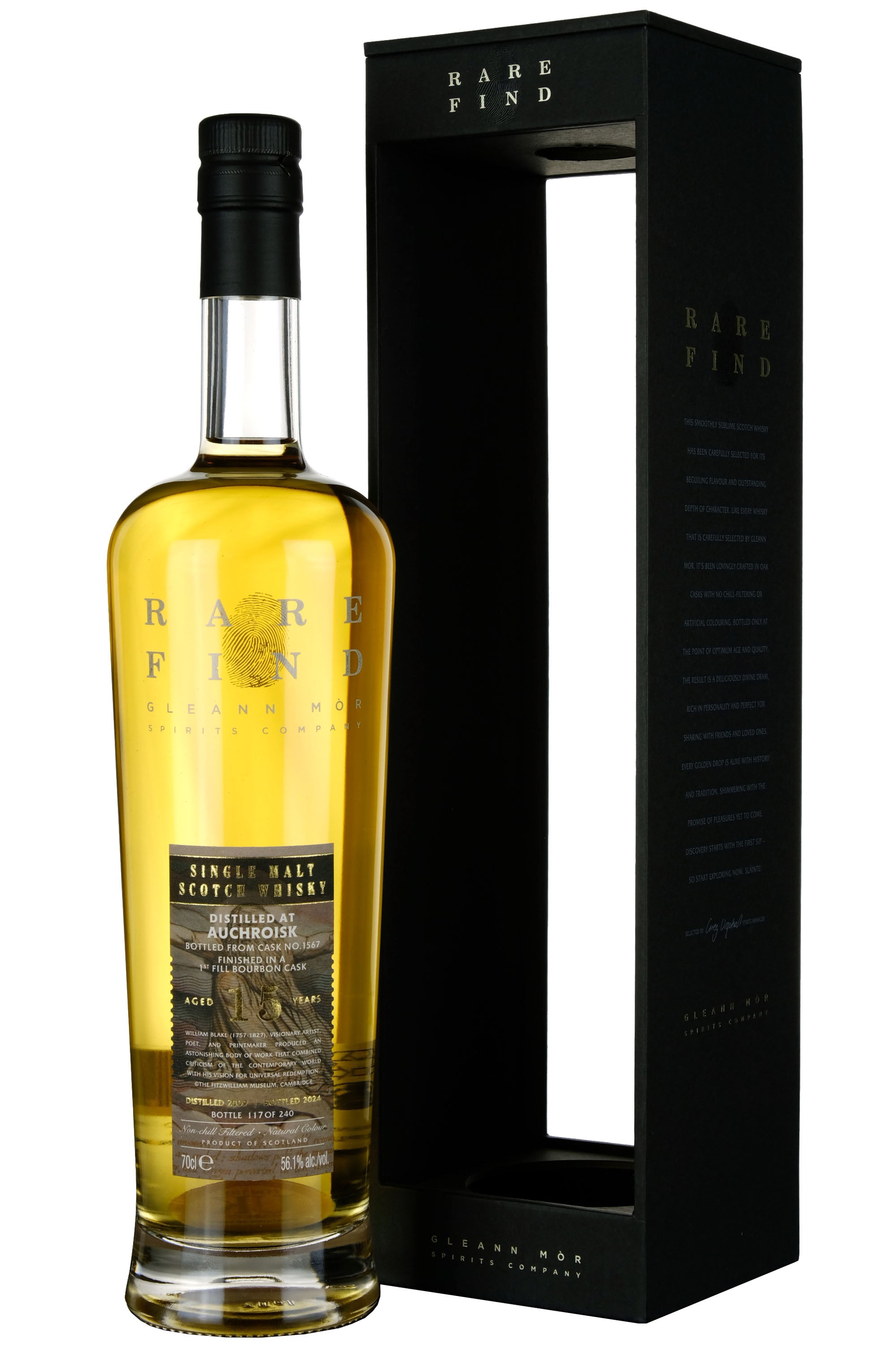 Auchroisk 2009-2024 | 15 Year Old Gleann Mor Rare Find Single Cask 1567