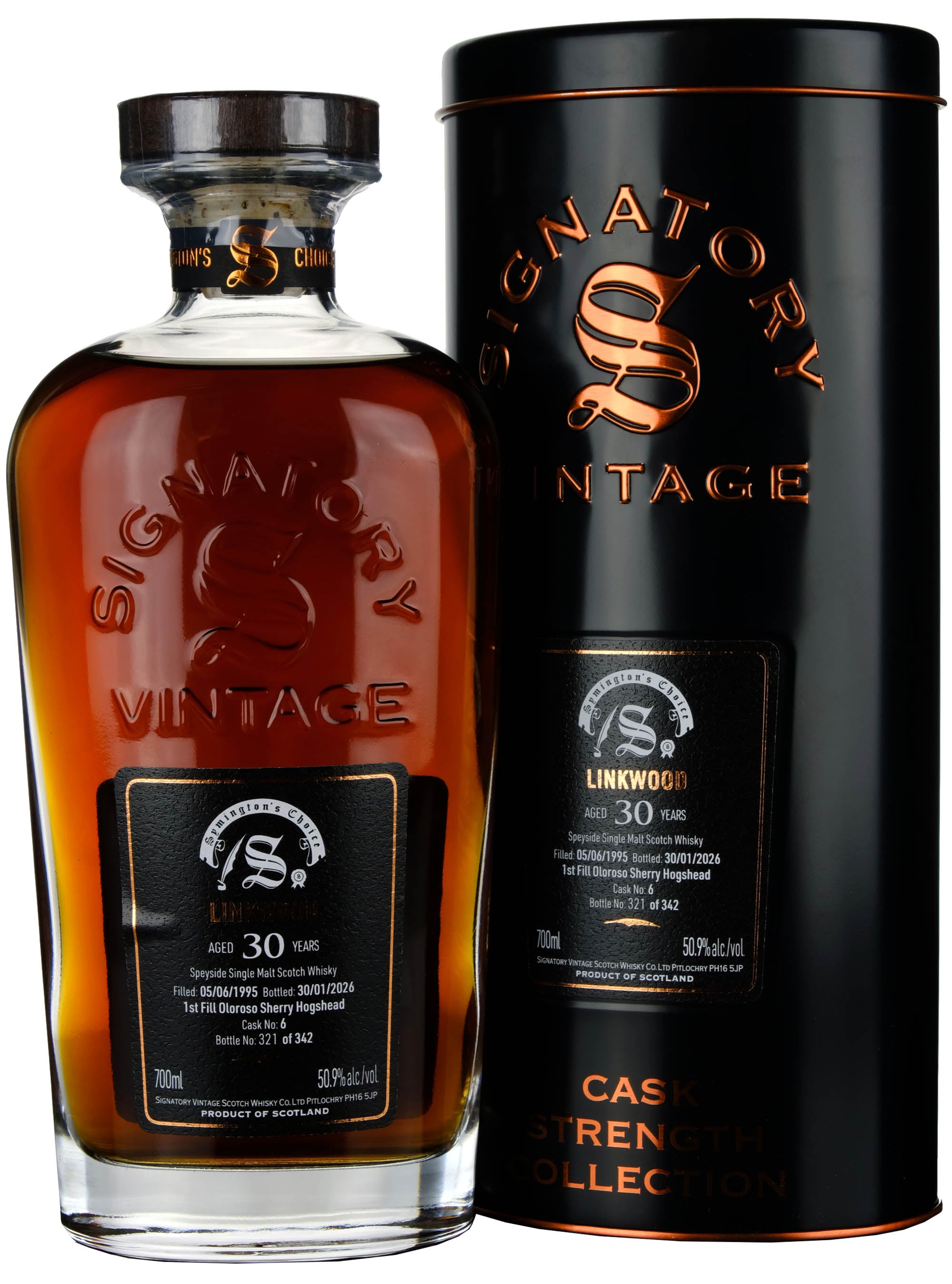 Linkwood 1995-2026 | 30 Year Old Signatory Vintage Symington's Choice Single Cask 6