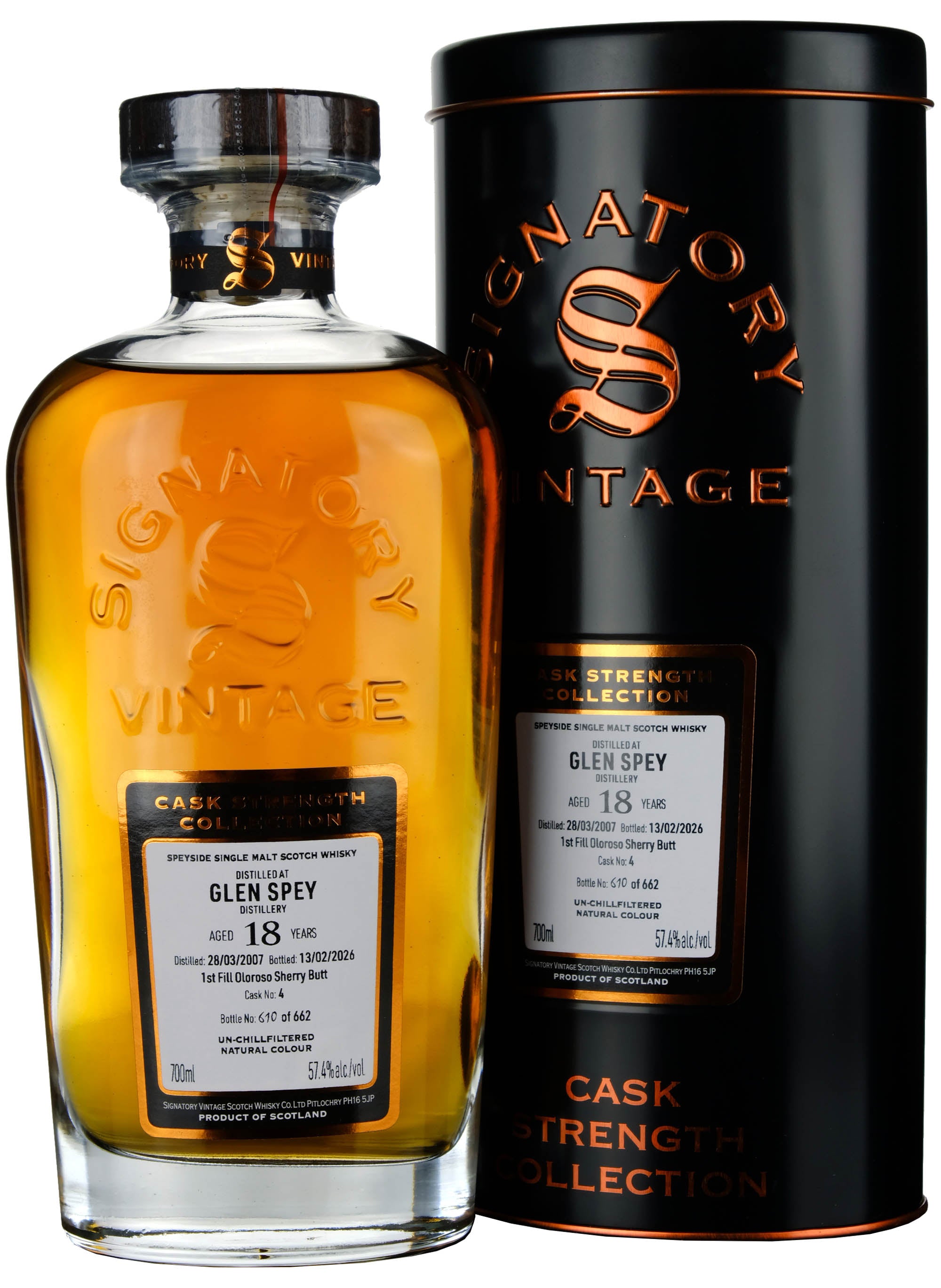 Glen Spey 2007-2026 | 18 Year Old Signatory Vintage Cask Strength Collection Single Cask 4