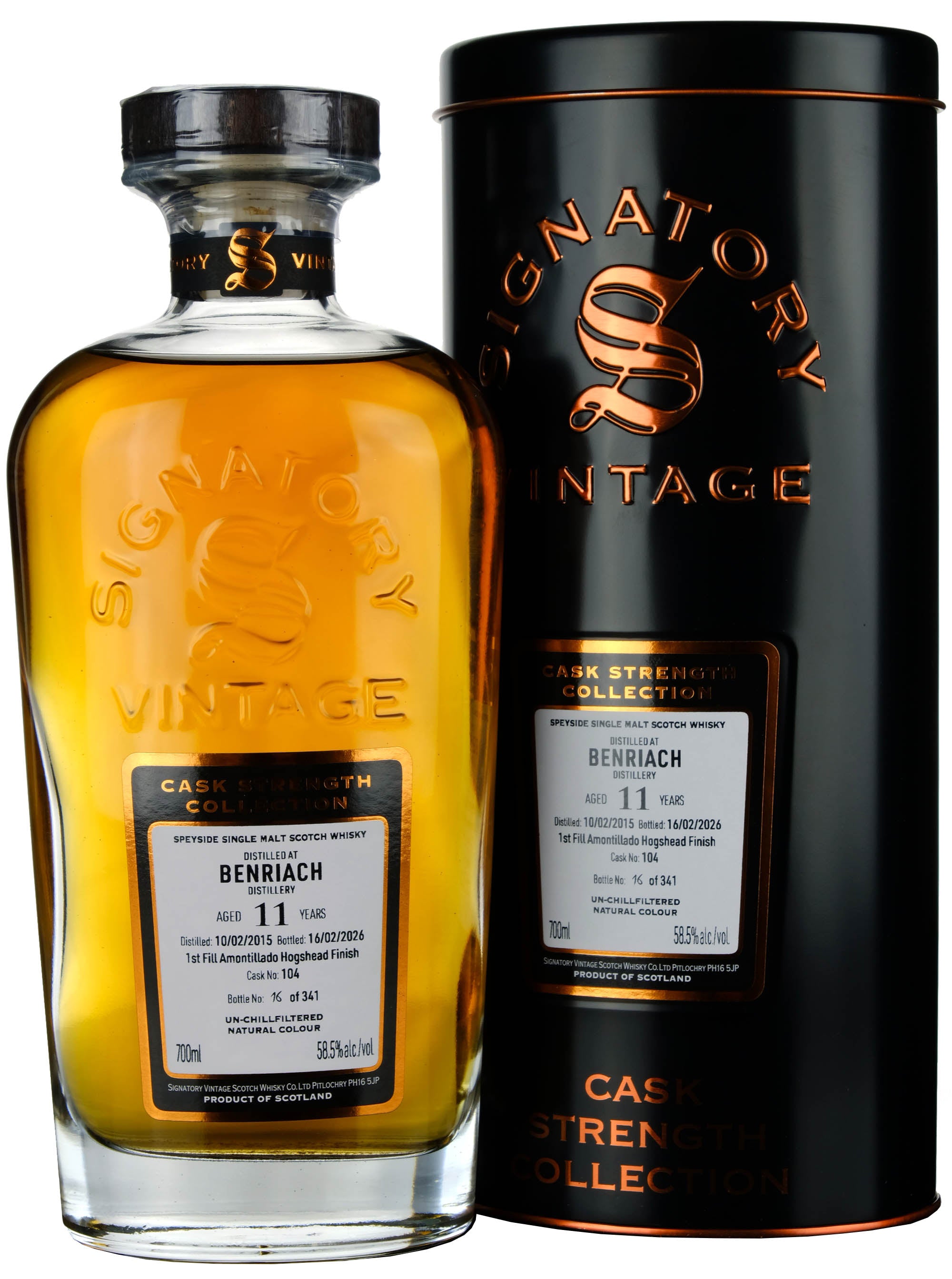 Benriach 2015-2026 | 11 Year Old Signatory Vintage Cask Strength Collection Single Cask 104