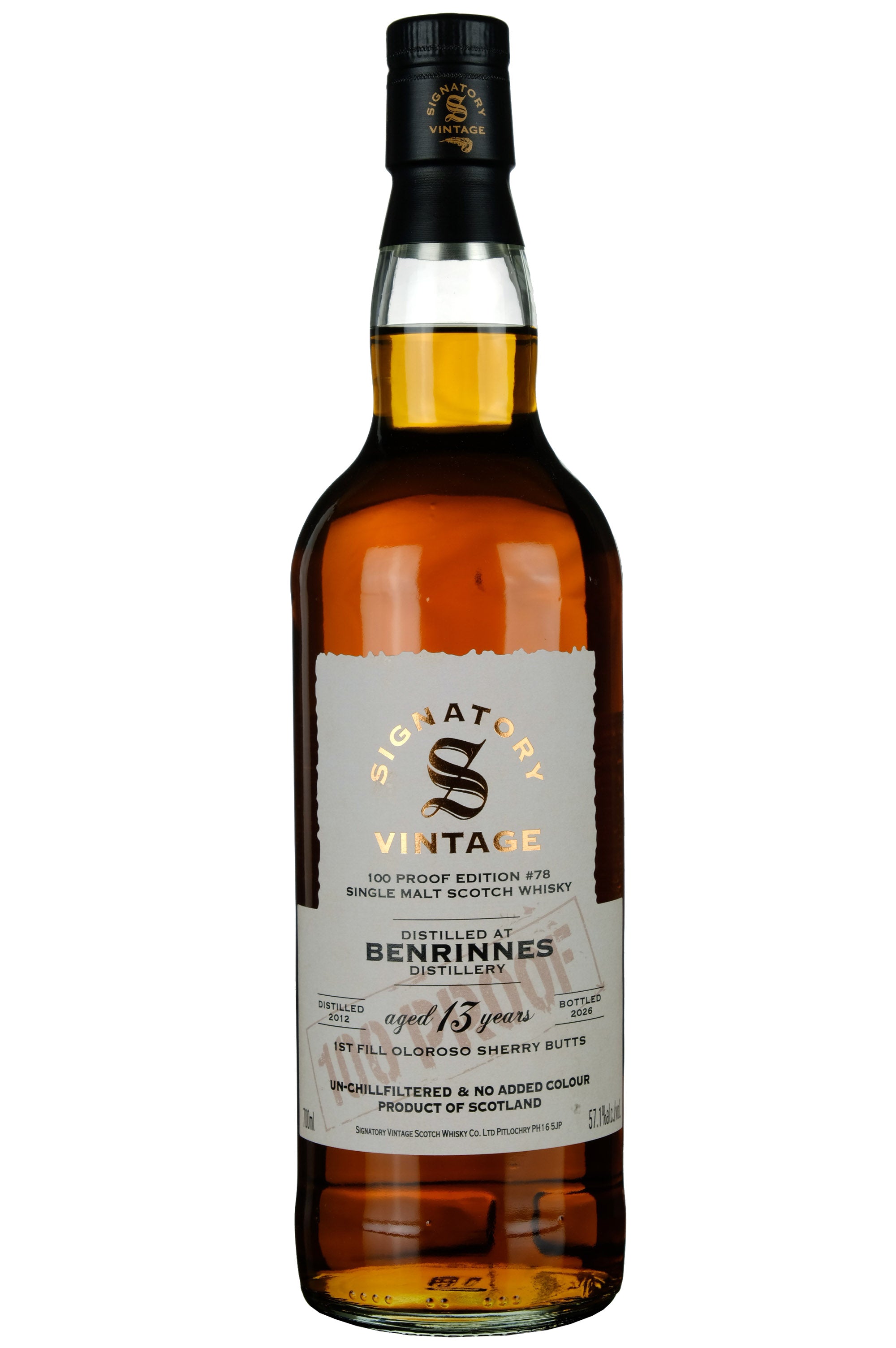 Benrinnes 2012-2026 | 13 Year Old Signatory Vintage 100 Proof Edition 78