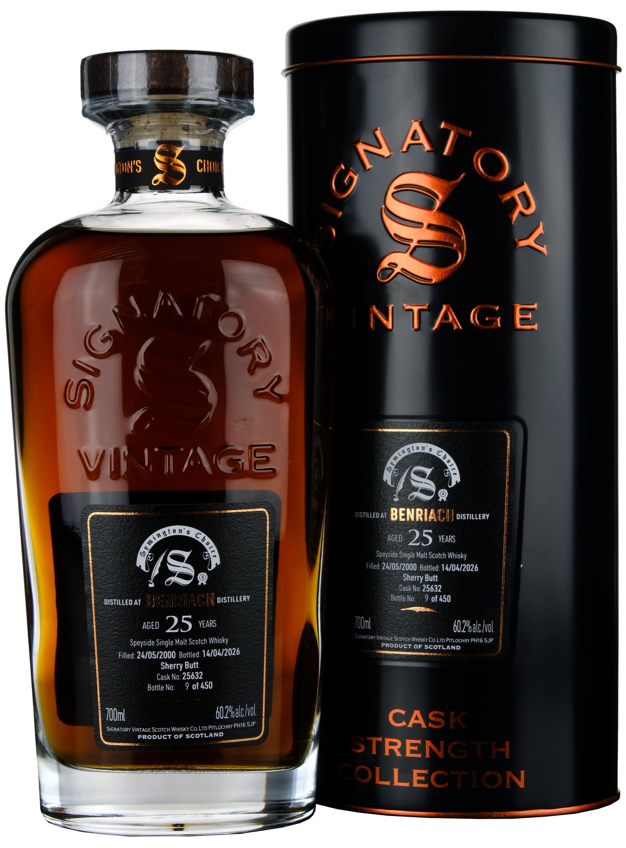 Benriach 2000-2026 | 25 Year Old Signatory Vintage Symington's Choice Single Cask 25632