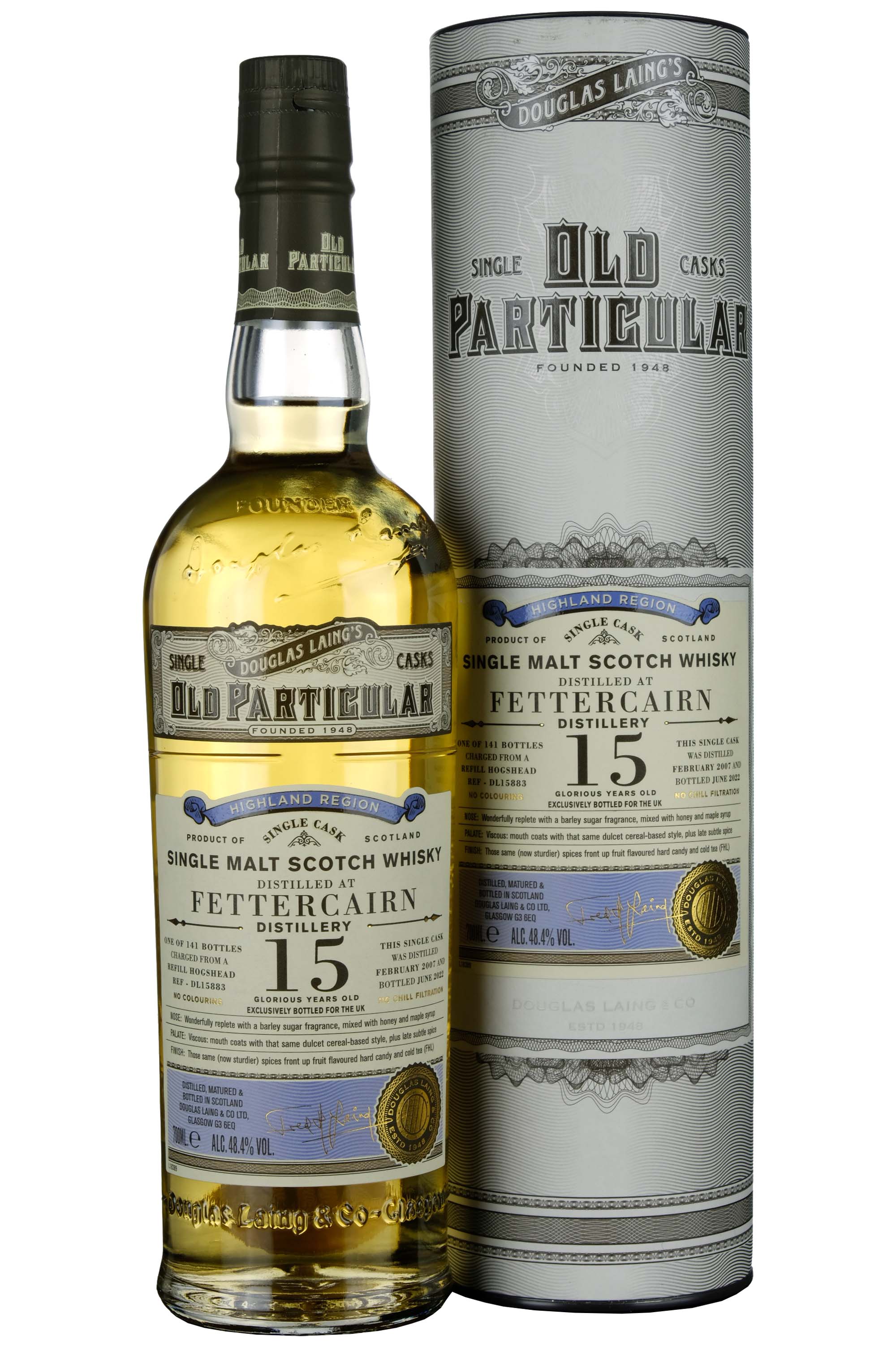 Fettercairn 2007-2022 | 15 Year Old Douglas Laing Old Particular Single Cask DL15883