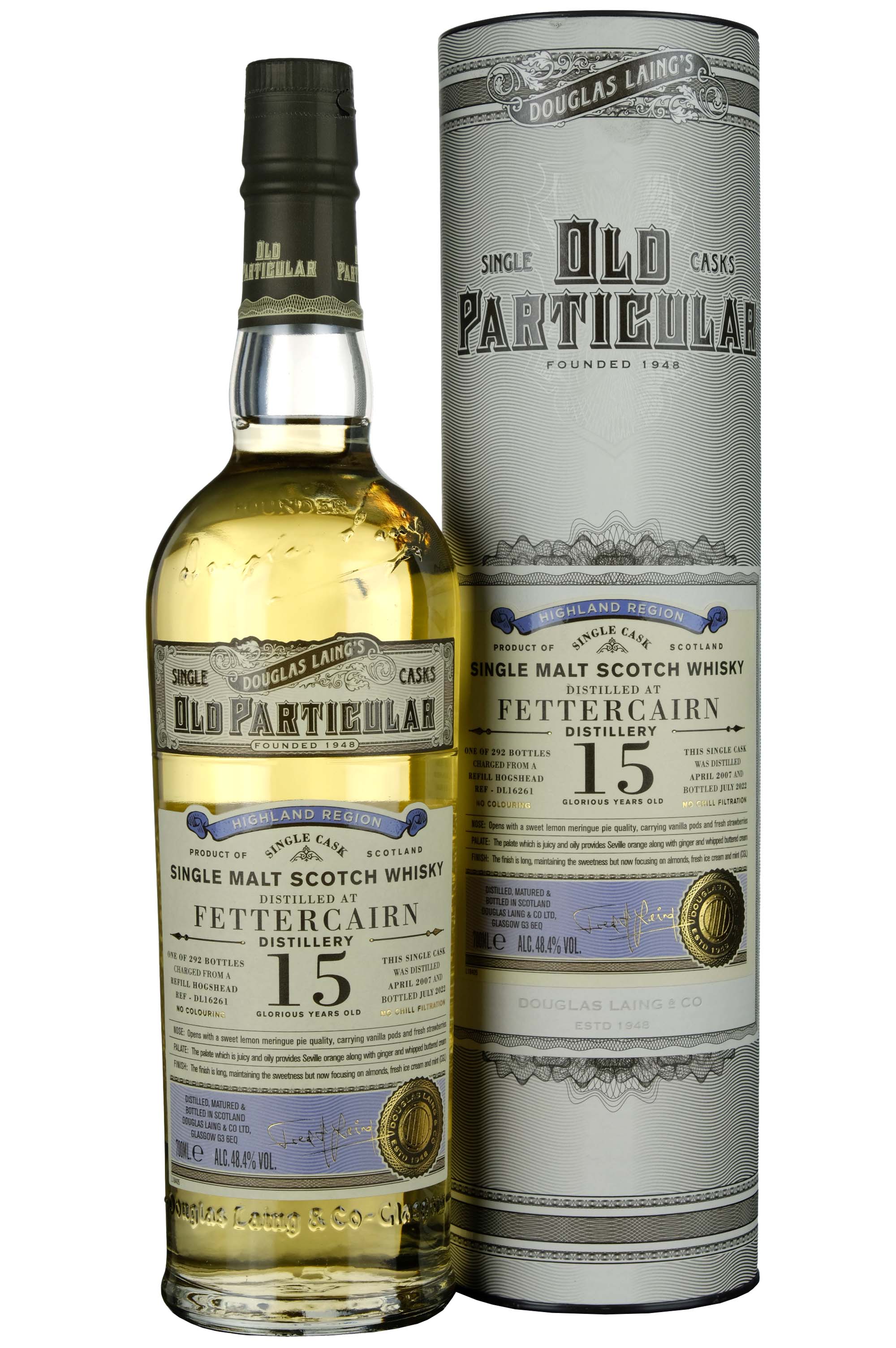 Fettercairn 2007-2022 | 15 Year Old Douglas Laing Old Particular Single Cask DL16261